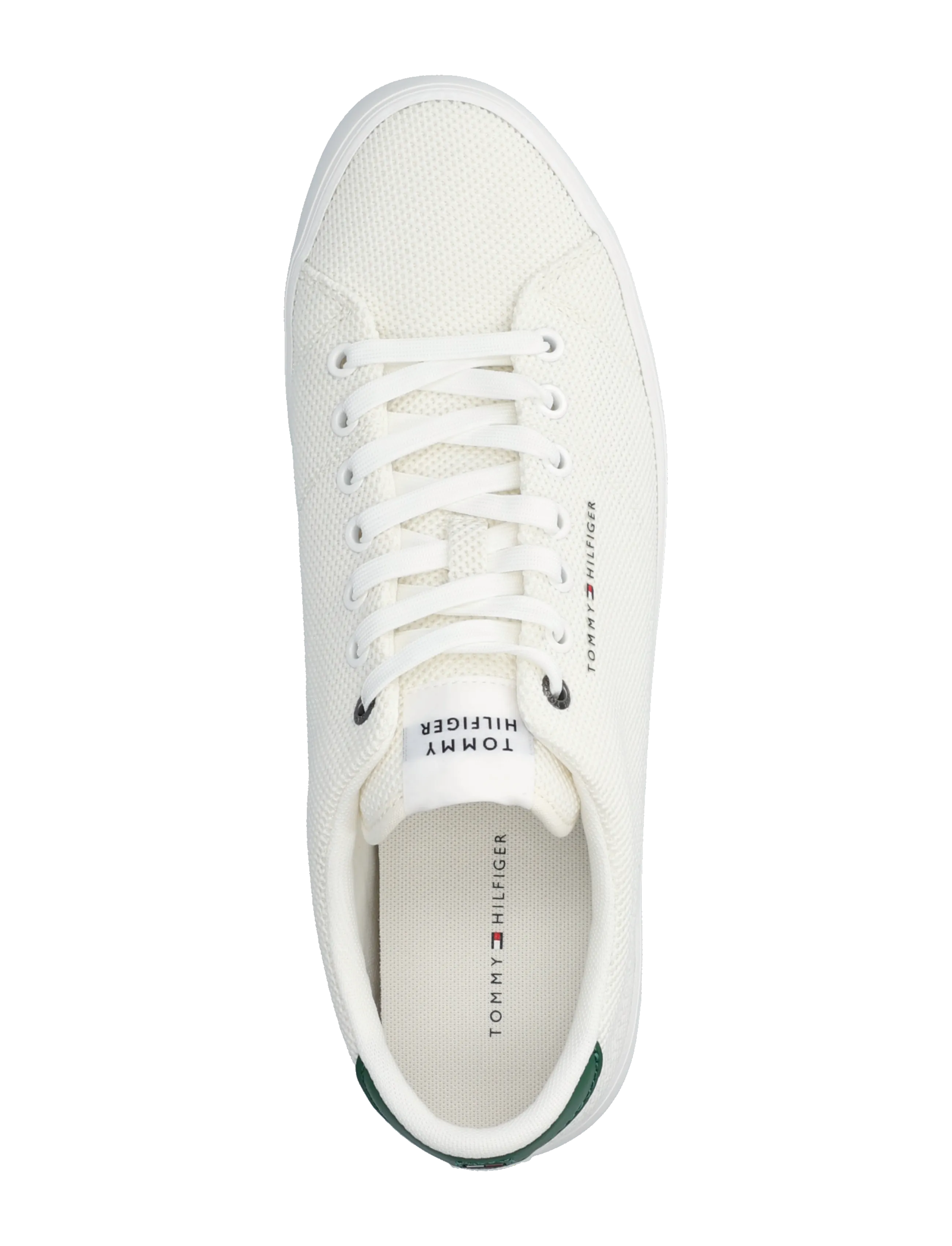 Tommy Hilfiger - TH HI VULC CORE LOW SUMMER MESH - lave sneakers - ecru street green - 3