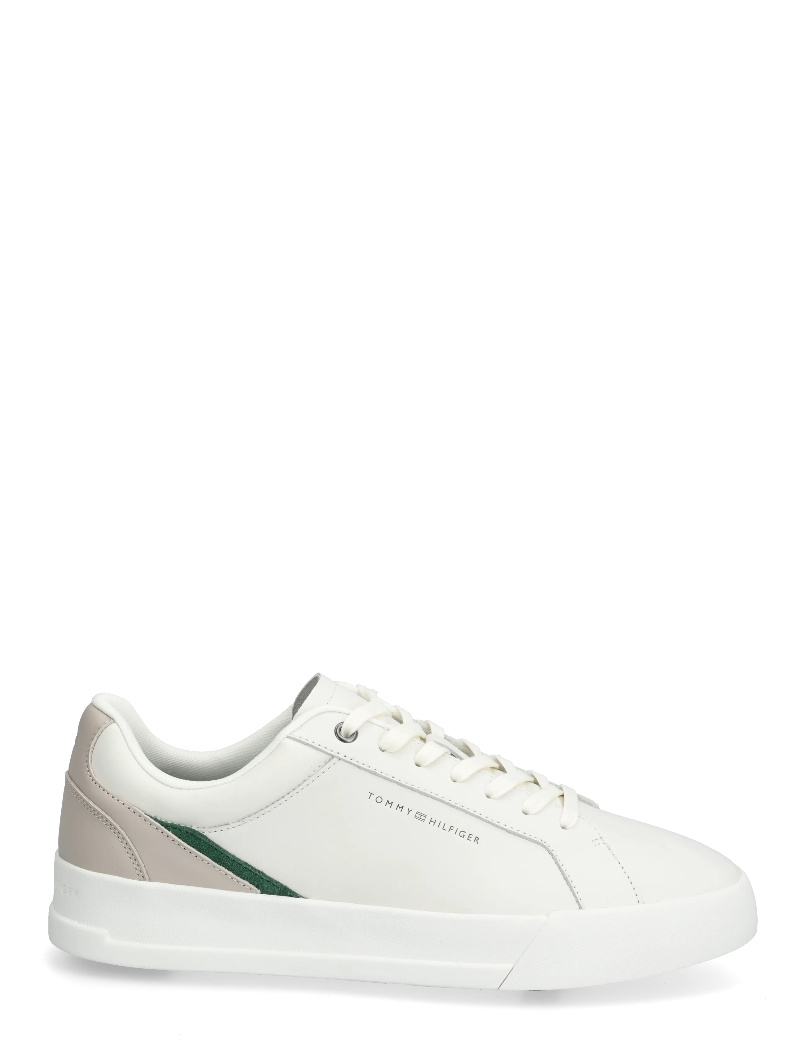 Tommy Hilfiger - TH COURT PREMIUM LEATHER - lave sneakers - ecru - 1
