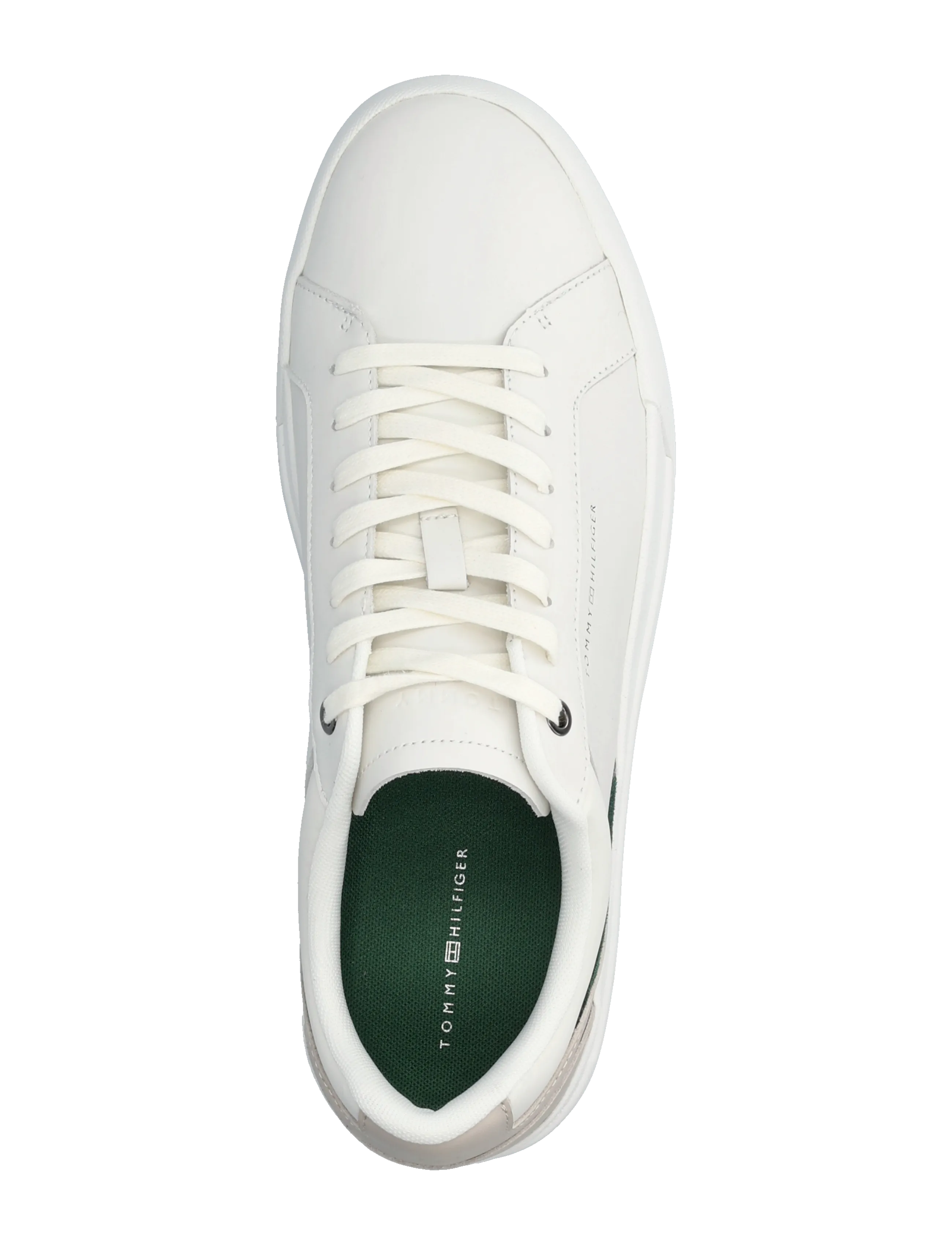 Tommy Hilfiger - TH COURT PREMIUM LEATHER - lave sneakers - ecru - 3