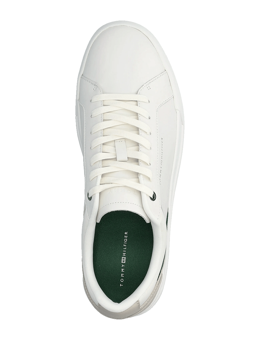 Tommy Hilfiger - TH COURT PREMIUM LEATHER - lave sneakers - ecru - 3