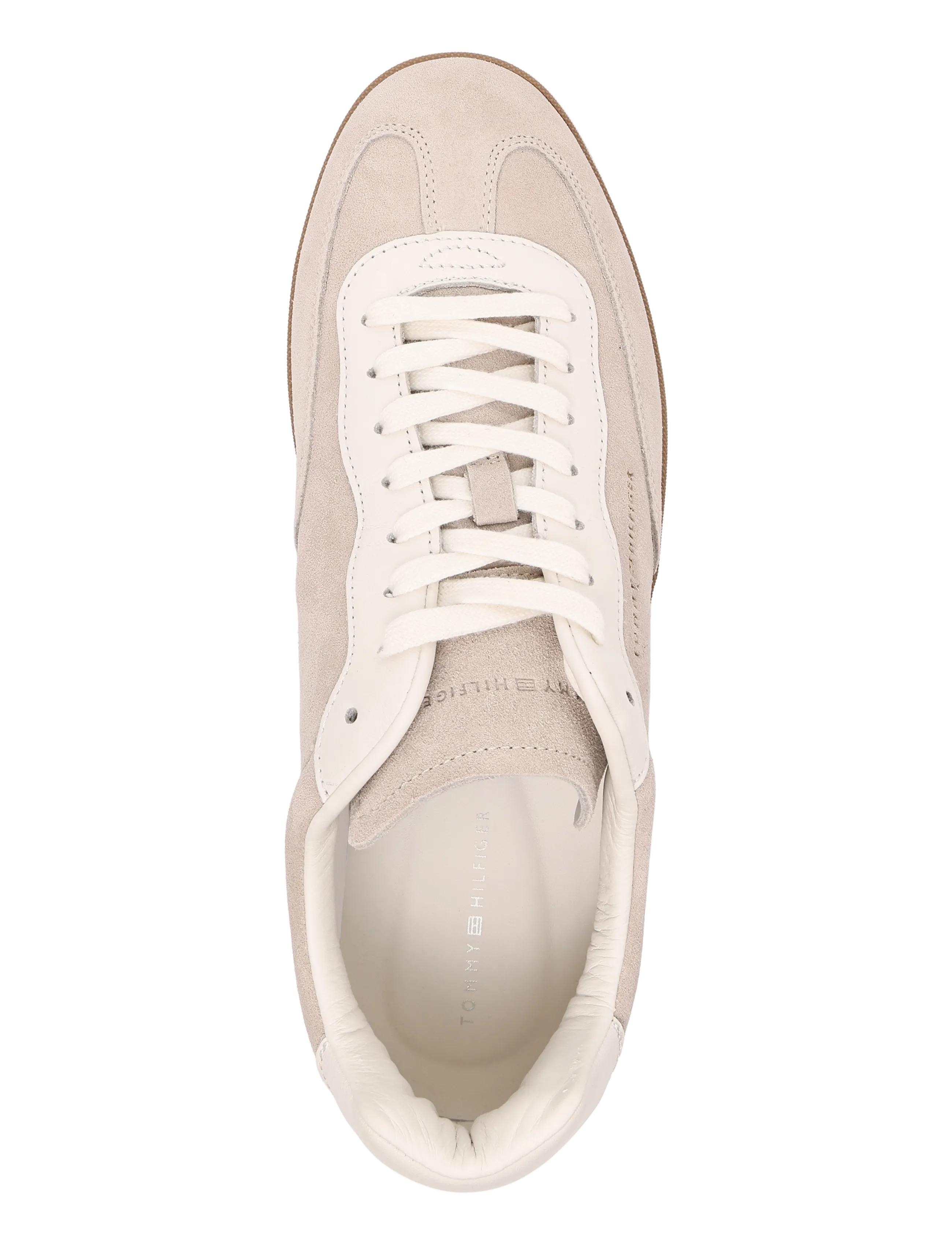 Tommy Hilfiger - TH LO LUX SUEDE LEATHER MIX - låga sneakers - classic stone - 3