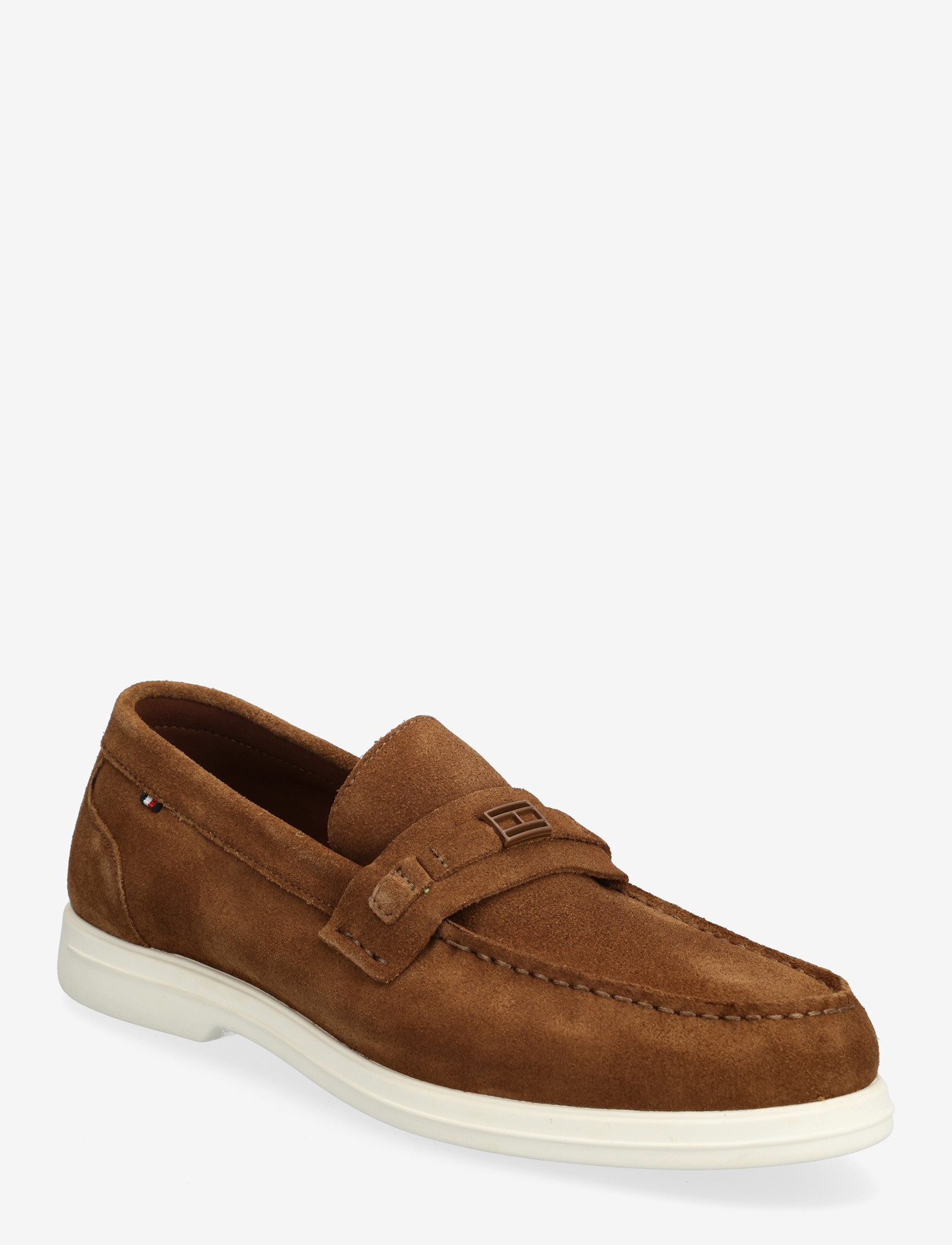 Tommy Hilfiger - LIGHT SUEDE FLAG HARDWARE LOAFER - shop efter anledning - coconut grove - 0