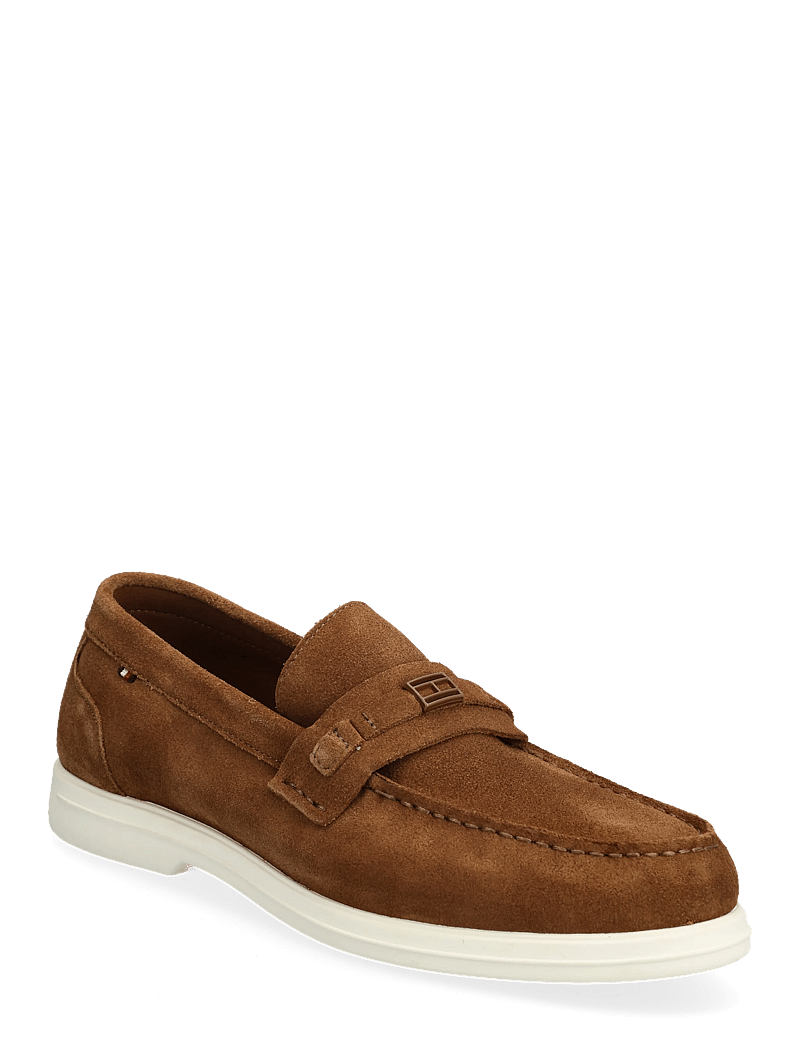 Tommy Hilfiger - LIGHT SUEDE FLAG HARDWARE LOAFER - shop efter anledning - coconut grove - 0