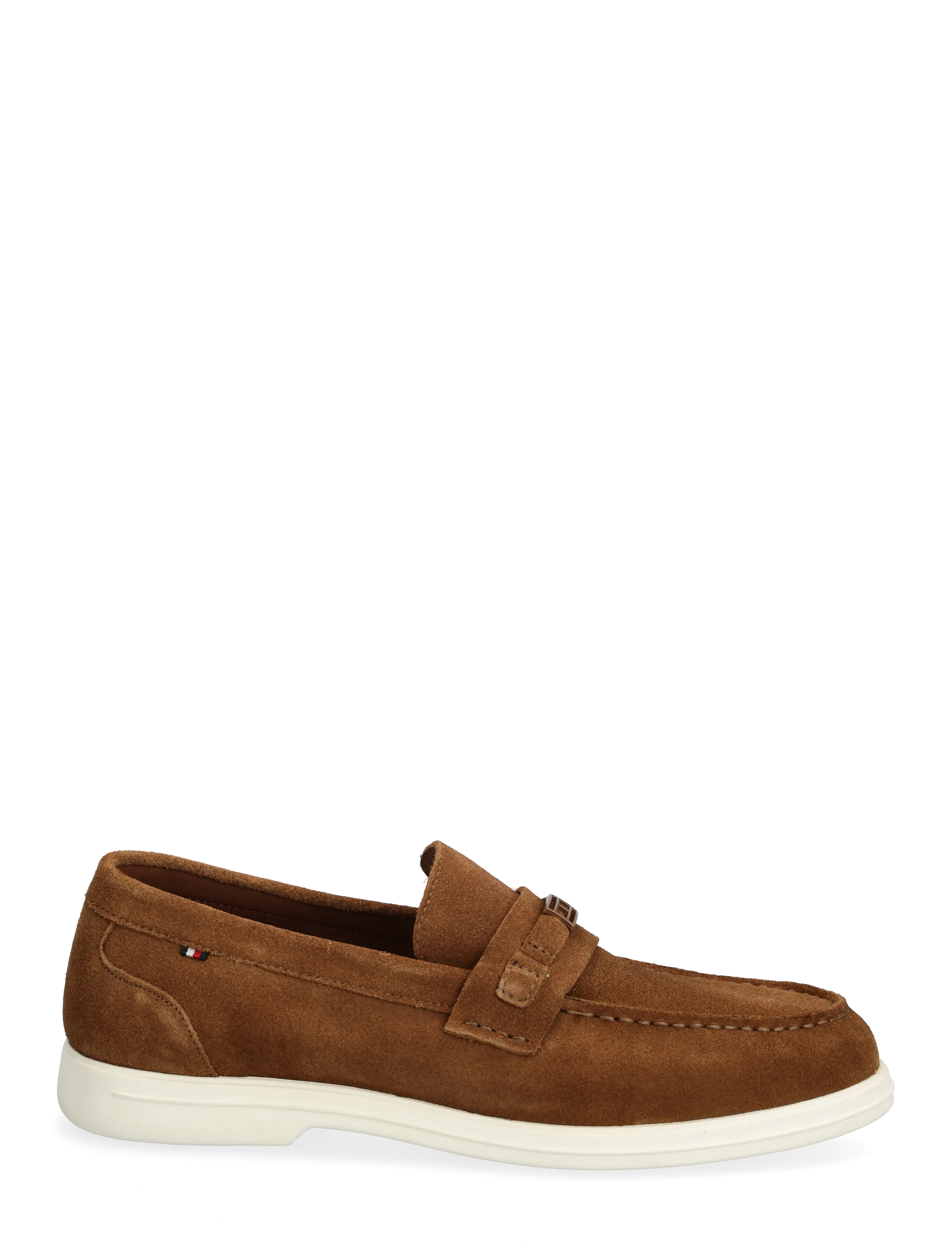 Tommy Hilfiger - LIGHT SUEDE FLAG HARDWARE LOAFER - shop efter anledning - coconut grove - 1