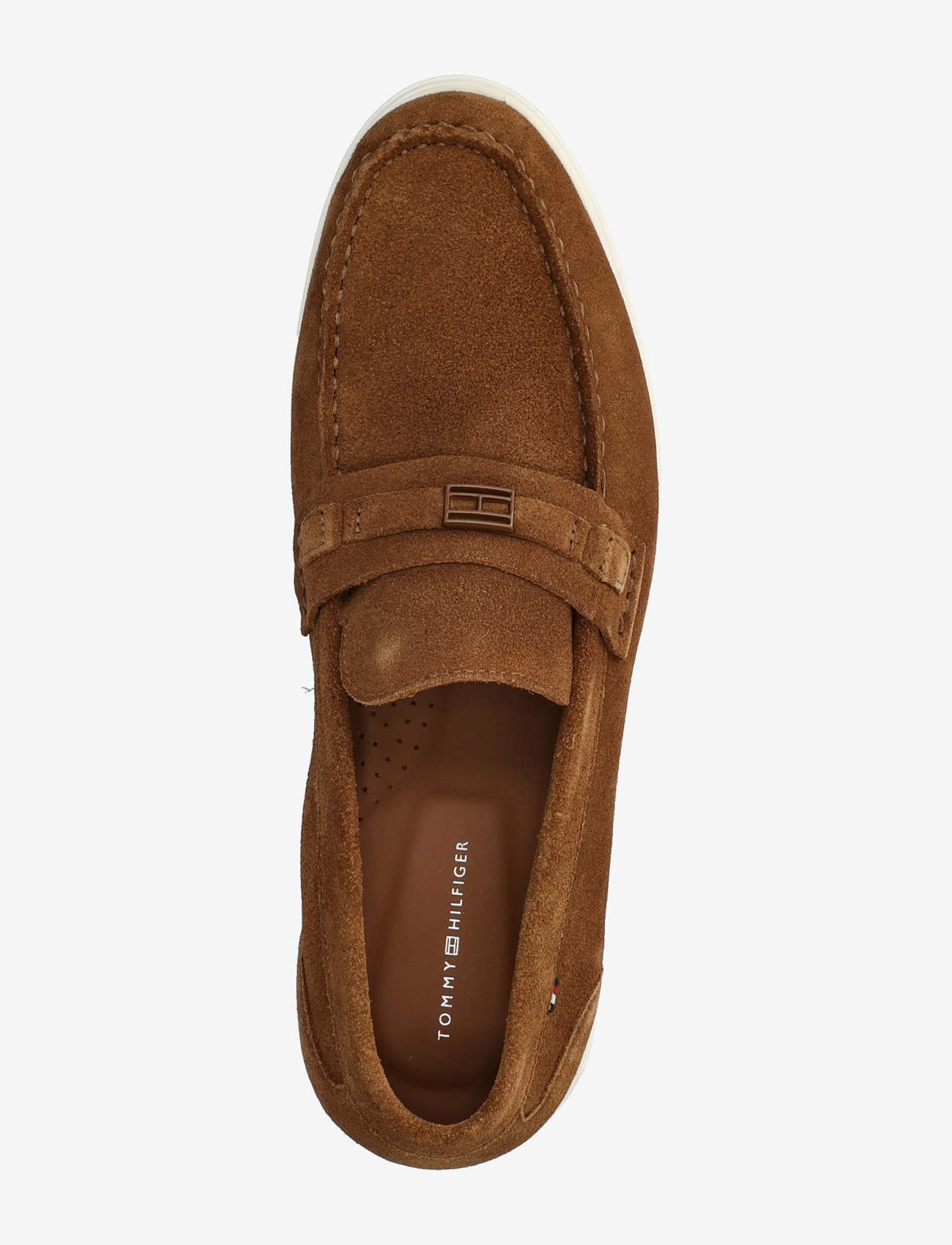 Tommy Hilfiger - LIGHT SUEDE FLAG HARDWARE LOAFER - shop efter anledning - coconut grove - 3