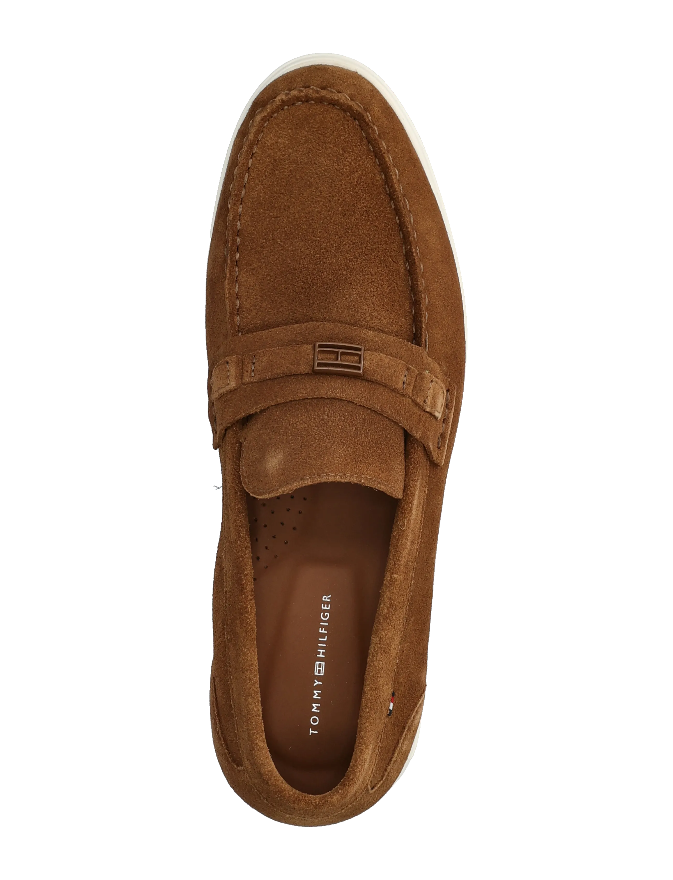 Tommy Hilfiger - LIGHT SUEDE FLAG HARDWARE LOAFER - shop efter anledning - coconut grove - 3