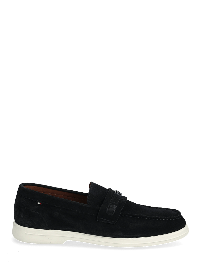 Tommy Hilfiger - LIGHT SUEDE FLAG HARDWARE LOAFER - shop efter anledning - desert sky - 1