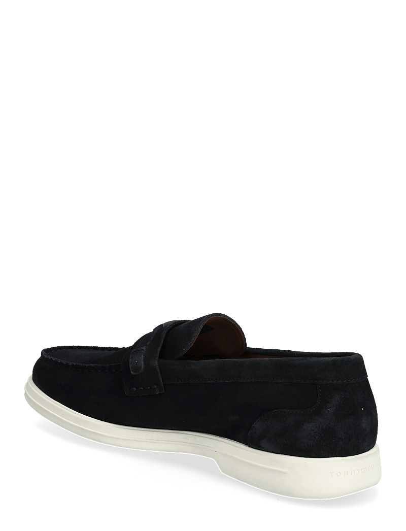 Tommy Hilfiger - LIGHT SUEDE FLAG HARDWARE LOAFER - shop efter anledning - desert sky - 2