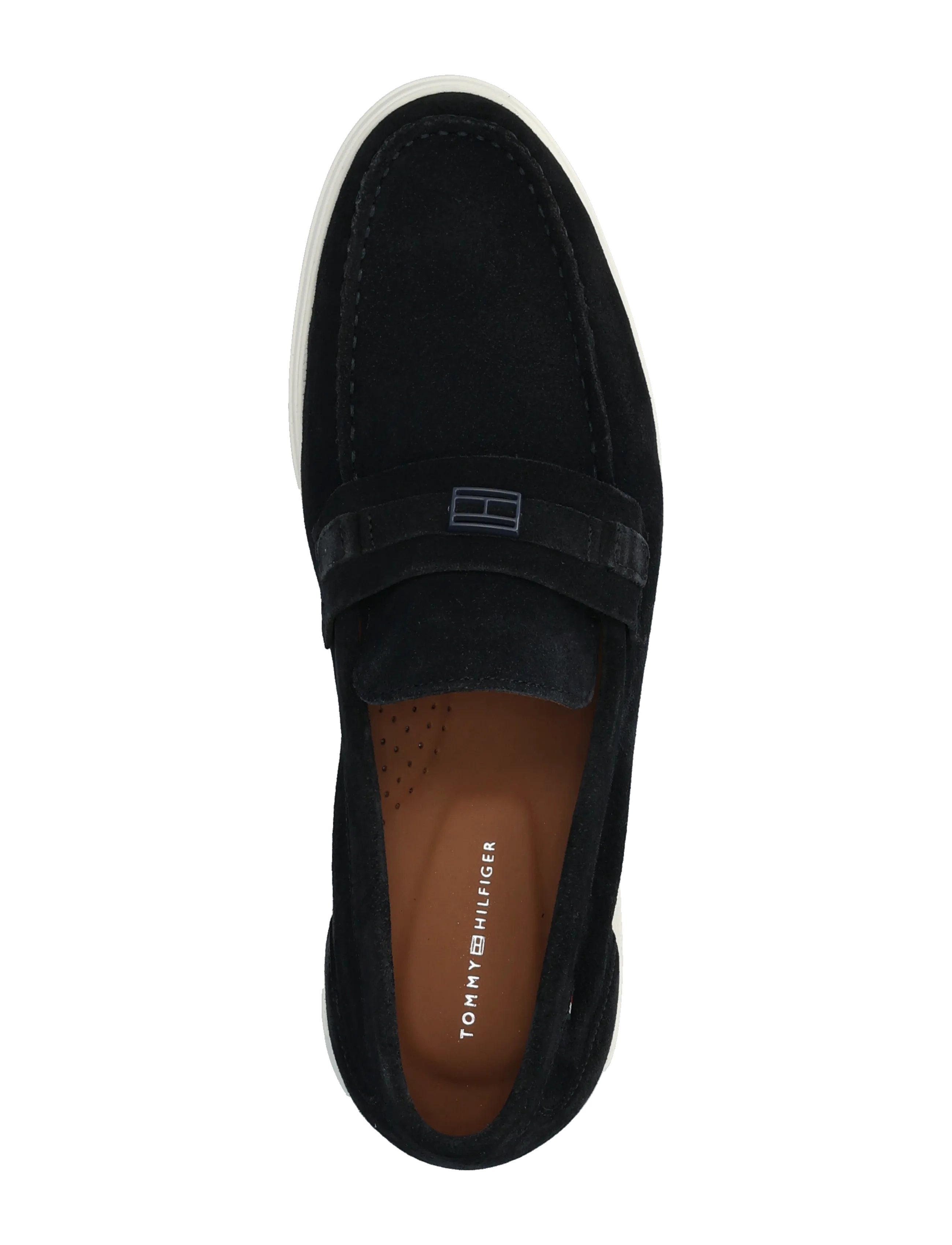 Tommy Hilfiger - LIGHT SUEDE FLAG HARDWARE LOAFER - osta olukorra järgi - desert sky - 3