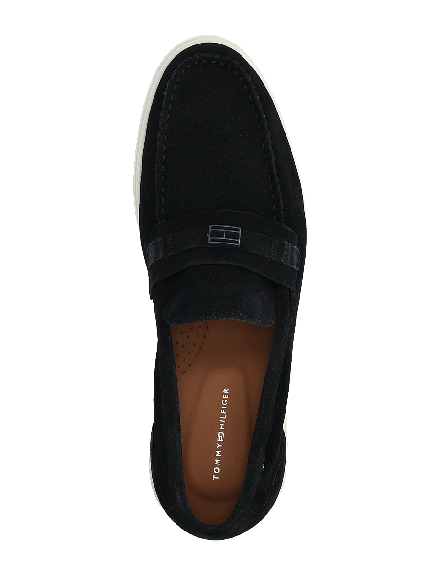 Tommy Hilfiger - LIGHT SUEDE FLAG HARDWARE LOAFER - osta olukorra järgi - desert sky - 3