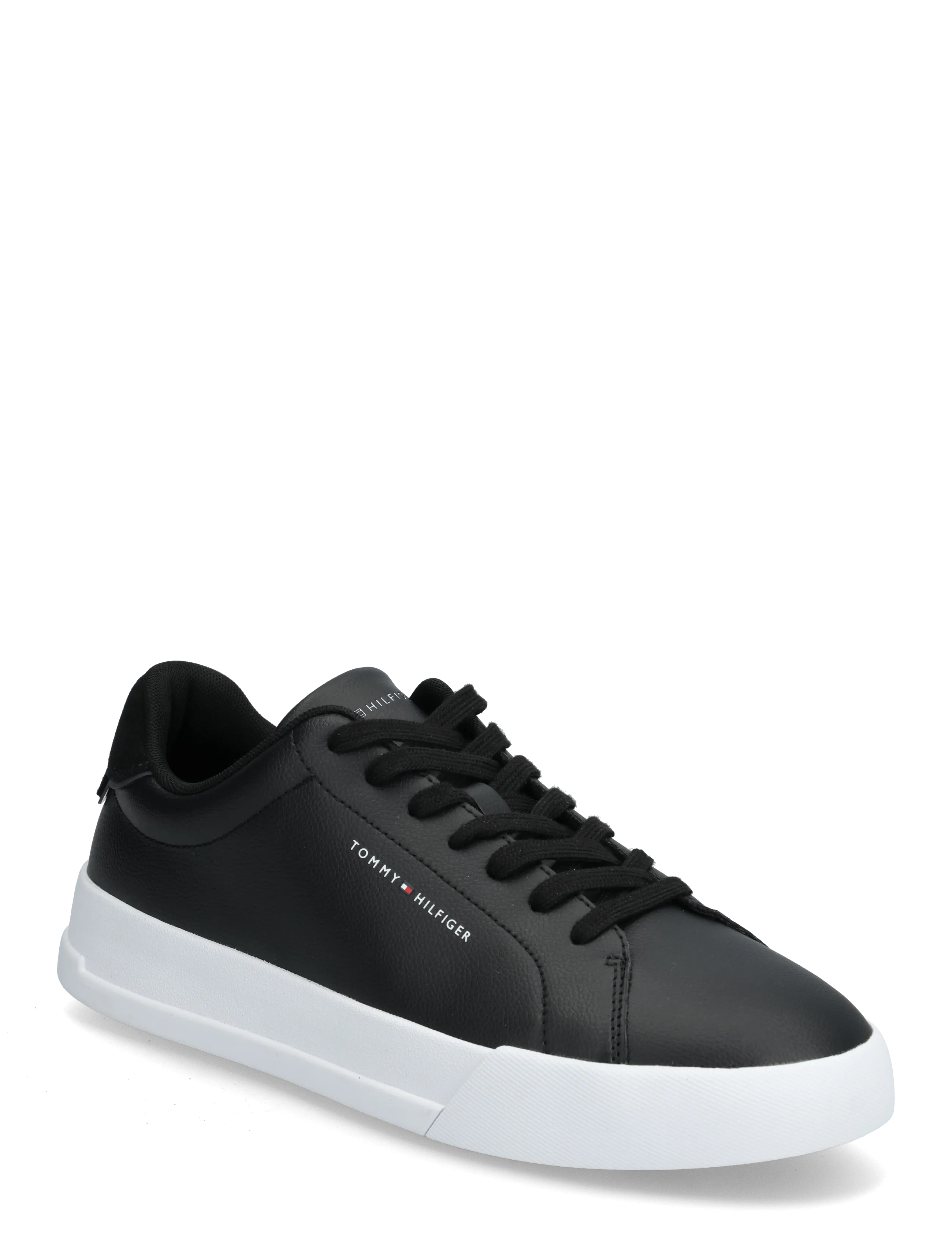Tommy Hilfiger TH COURT CORE - Låga sneakers - BLACK / black