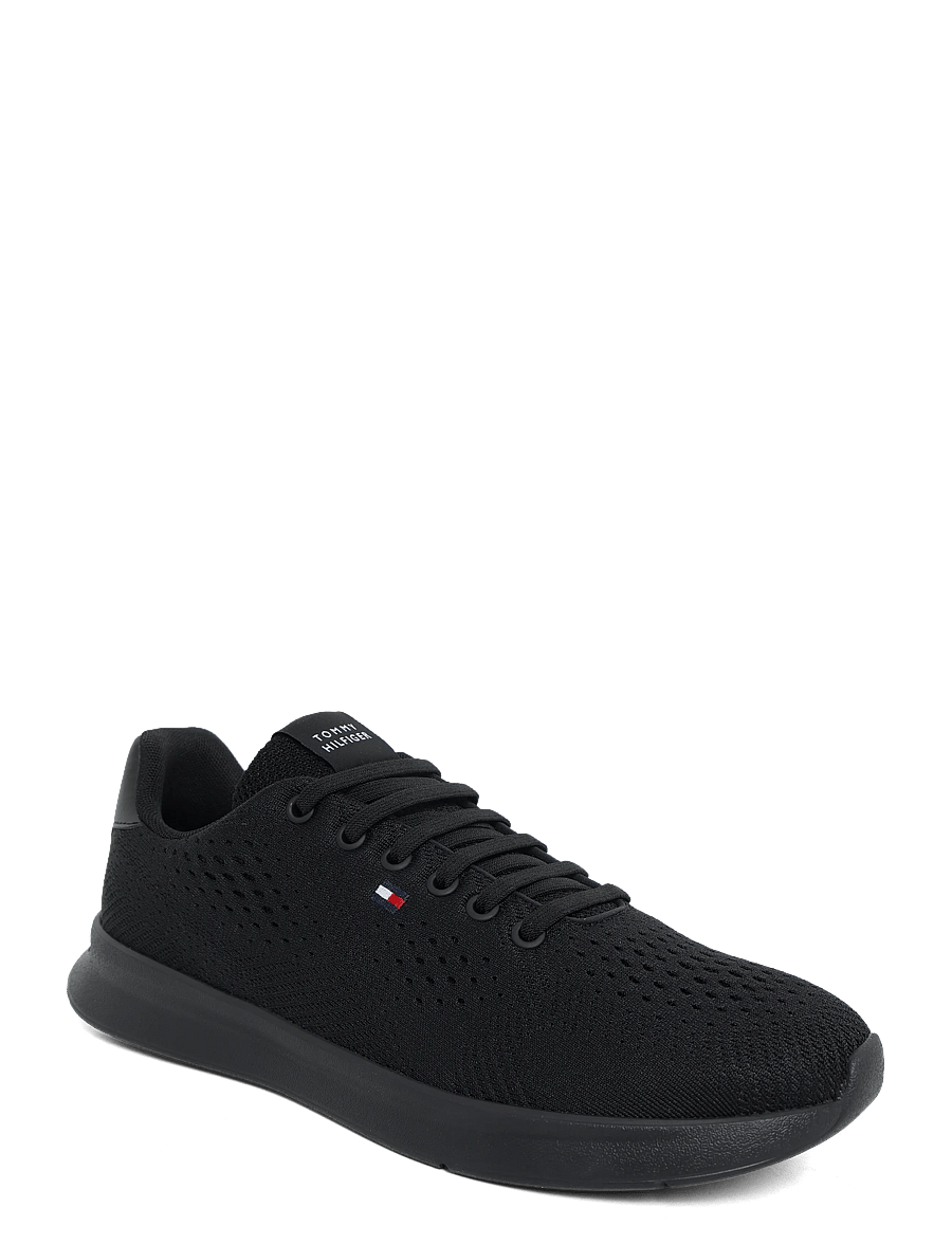 Tommy Hilfiger - LIGHTWEIGHT RUNNER KNIT - lave sneakers - black - 0