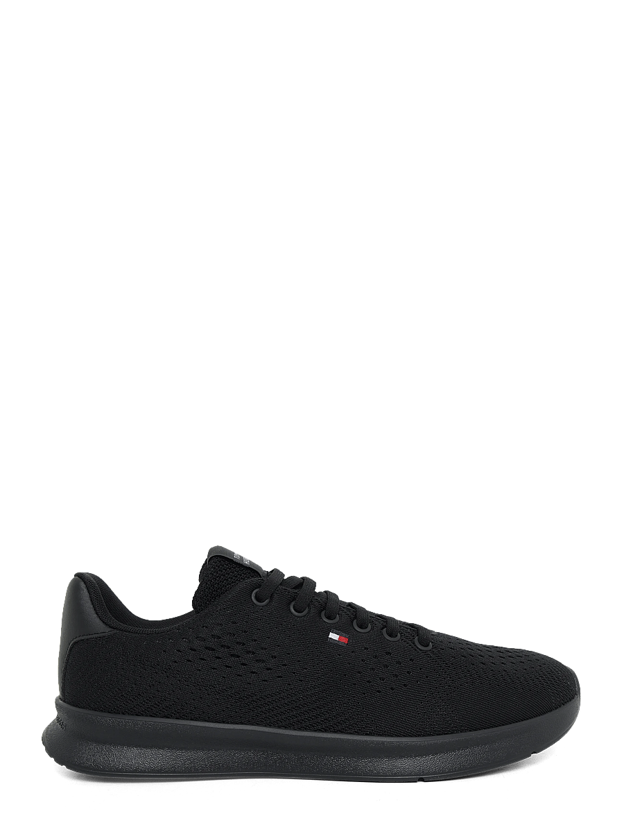 Tommy Hilfiger - LIGHTWEIGHT RUNNER KNIT - lave sneakers - black - 2