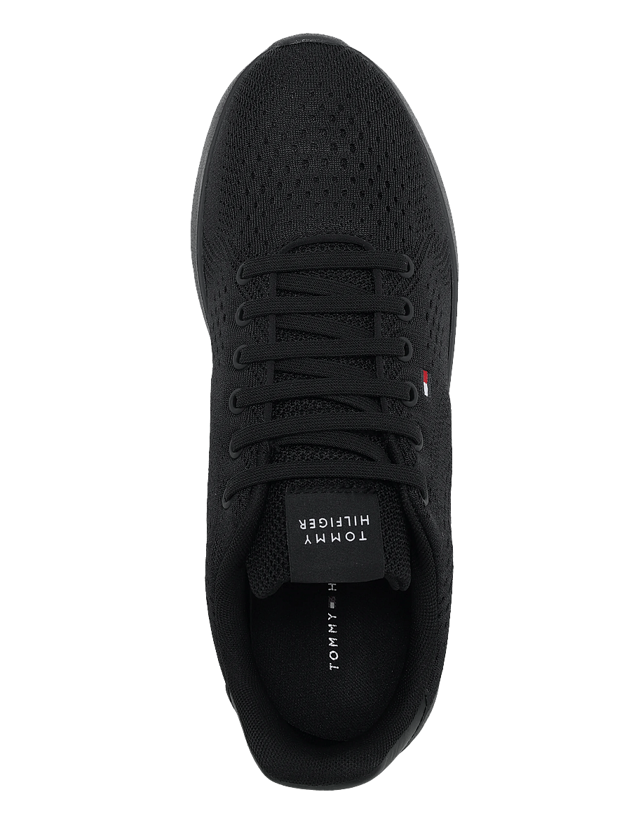 Tommy Hilfiger - LIGHTWEIGHT RUNNER KNIT - lave sneakers - black - 3