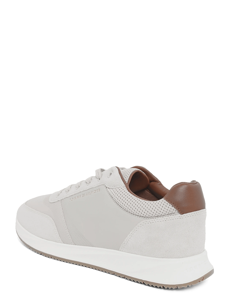 Tommy Hilfiger - TH DRESSY RUNNER SUEDE MIX - lave sneakers - classic stone - 1
