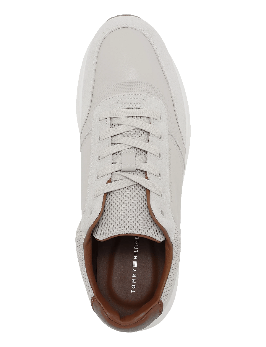 Tommy Hilfiger - TH DRESSY RUNNER SUEDE MIX - lave sneakers - classic stone - 3