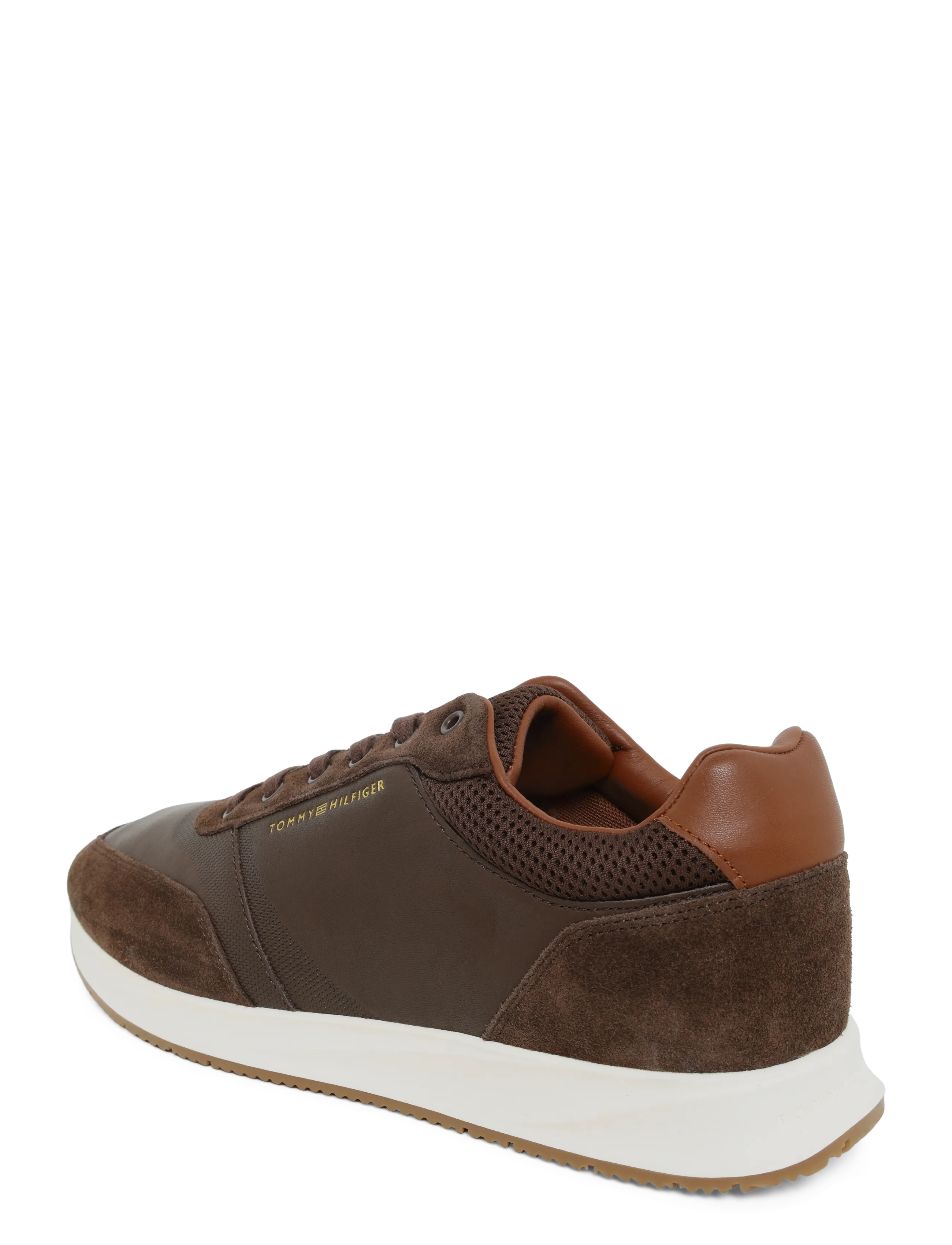 Tommy Hilfiger - TH DRESSY RUNNER SUEDE MIX - lave sneakers - cocoa - 1