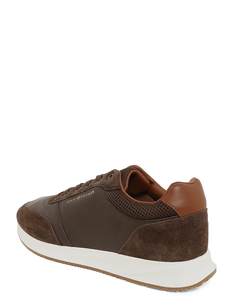 Tommy Hilfiger - TH DRESSY RUNNER SUEDE MIX - lave sneakers - cocoa - 1