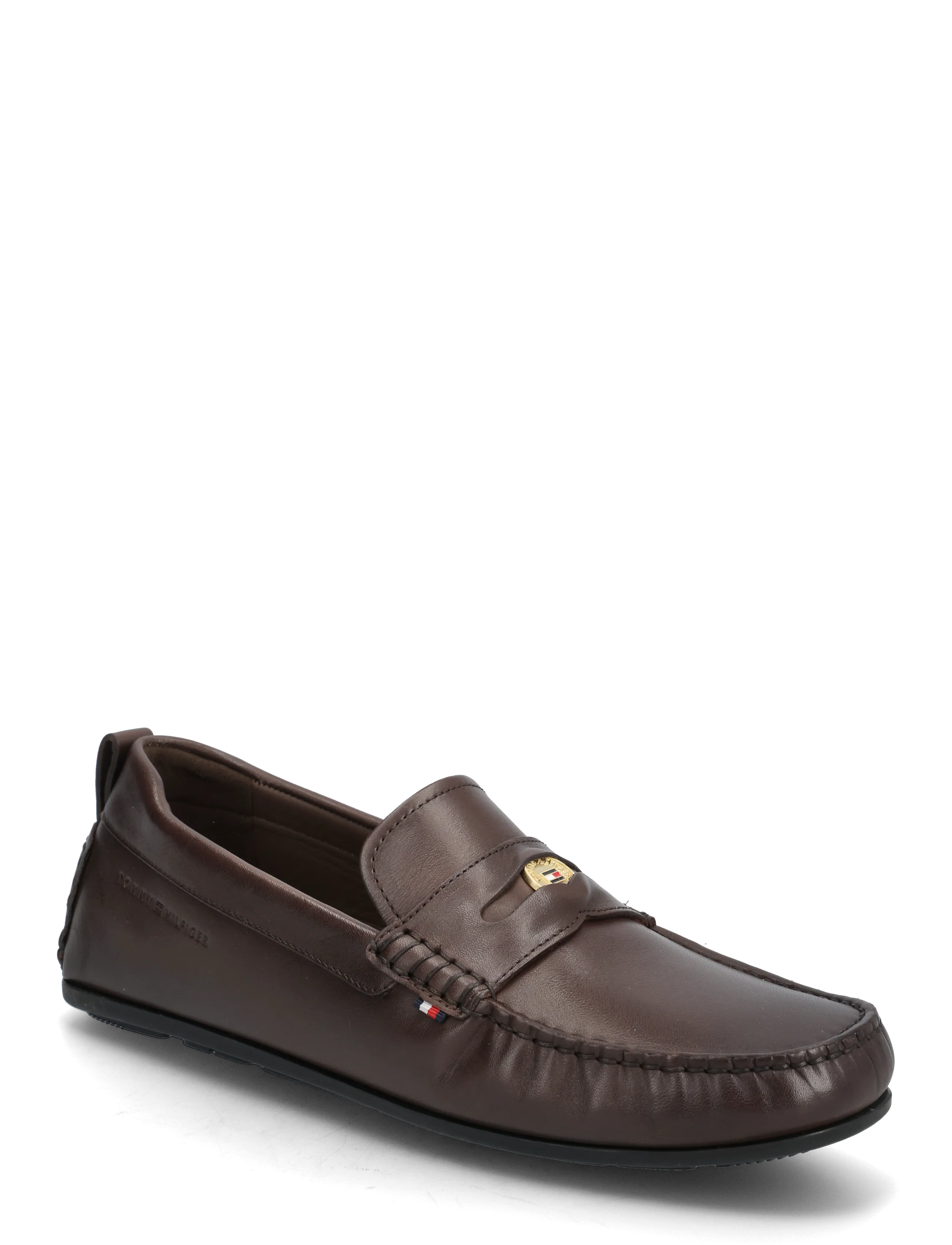 Tommy Hilfiger HILFIGER COIN LTH DRIVER - Loafers - LEGACY BROWN / brown