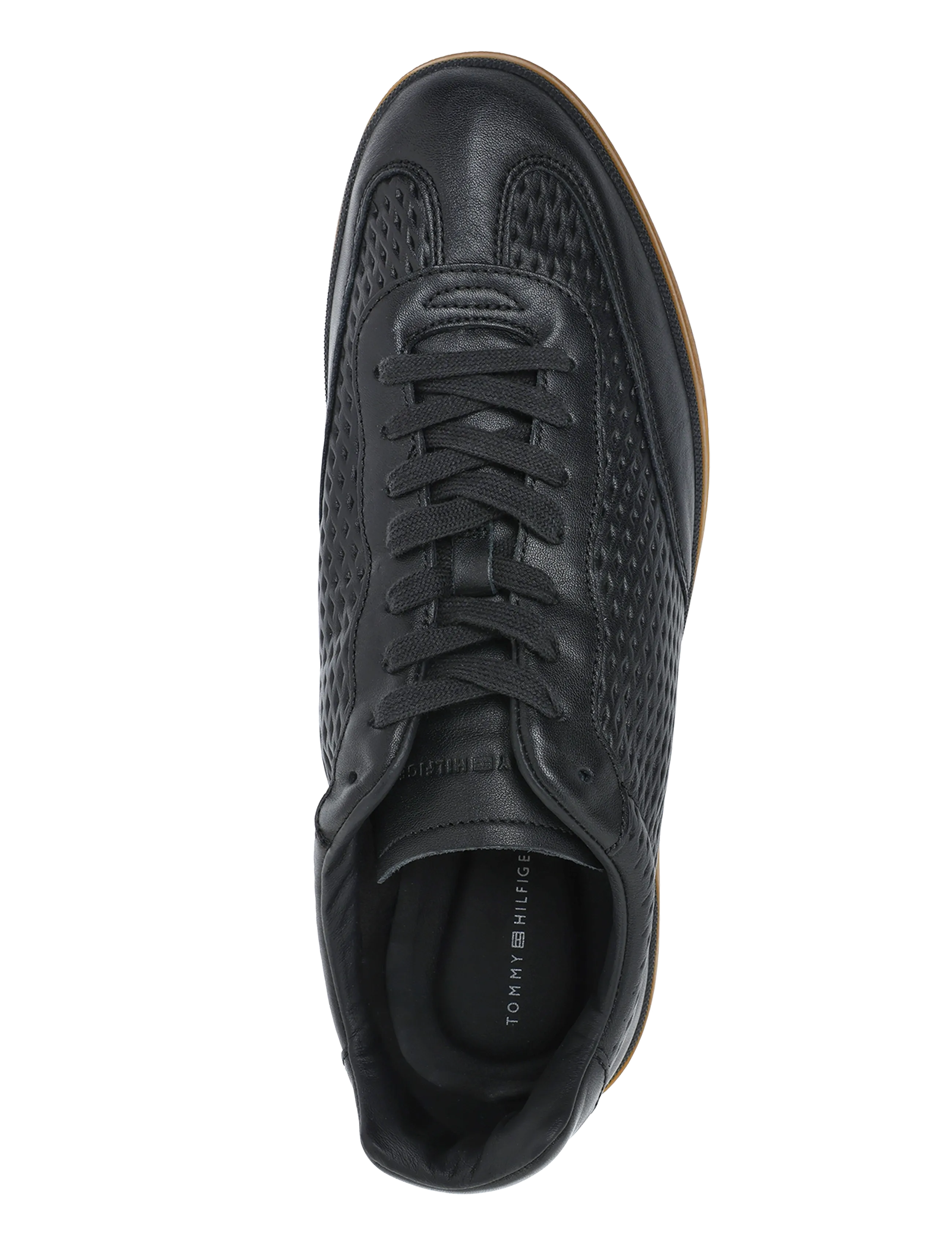 Tommy Hilfiger - TH LO LUX CUT OUT LEATHER - low tops - black - 3
