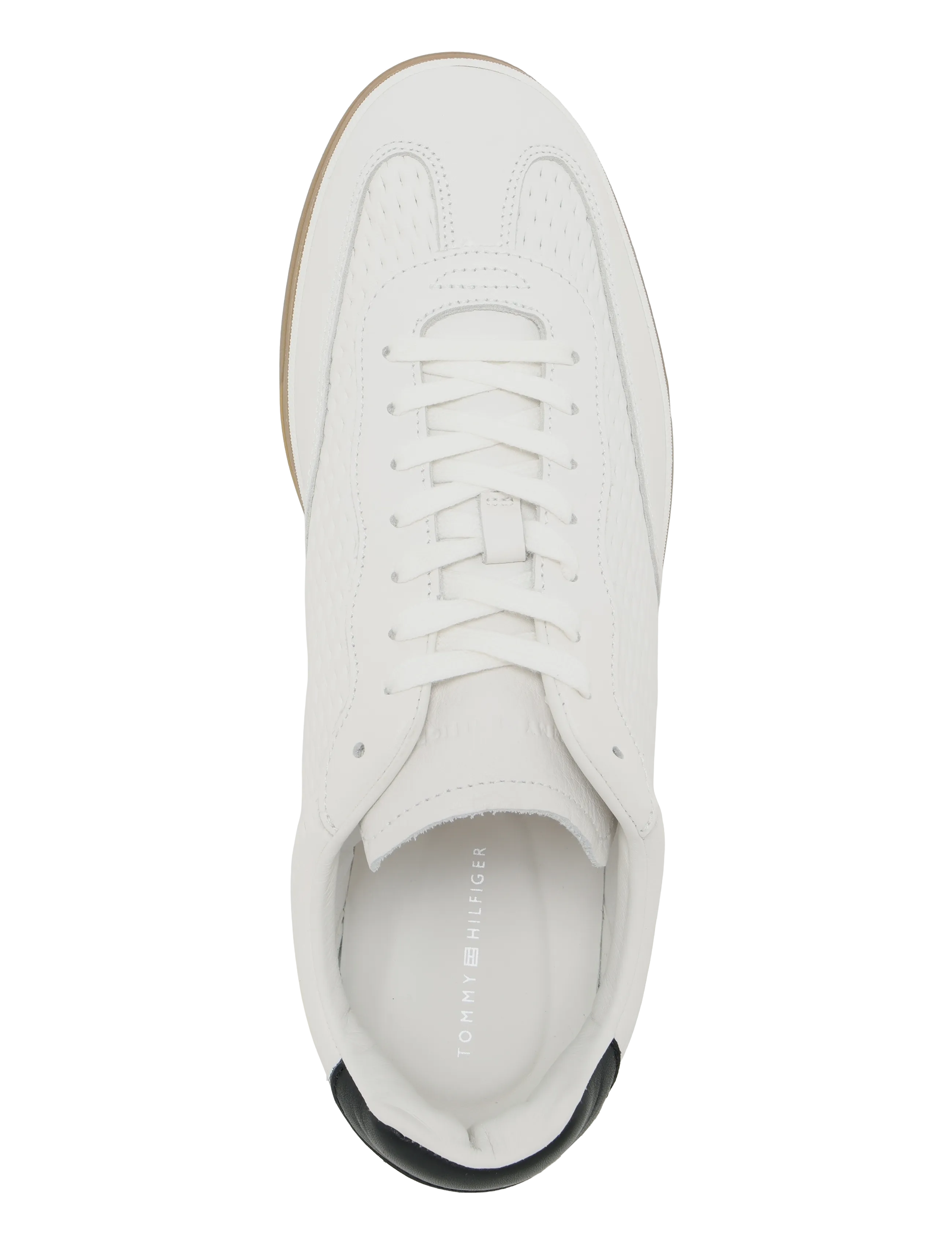 Tommy Hilfiger - TH LO LUX CUT OUT LEATHER - lave sneakers - ecru - 3