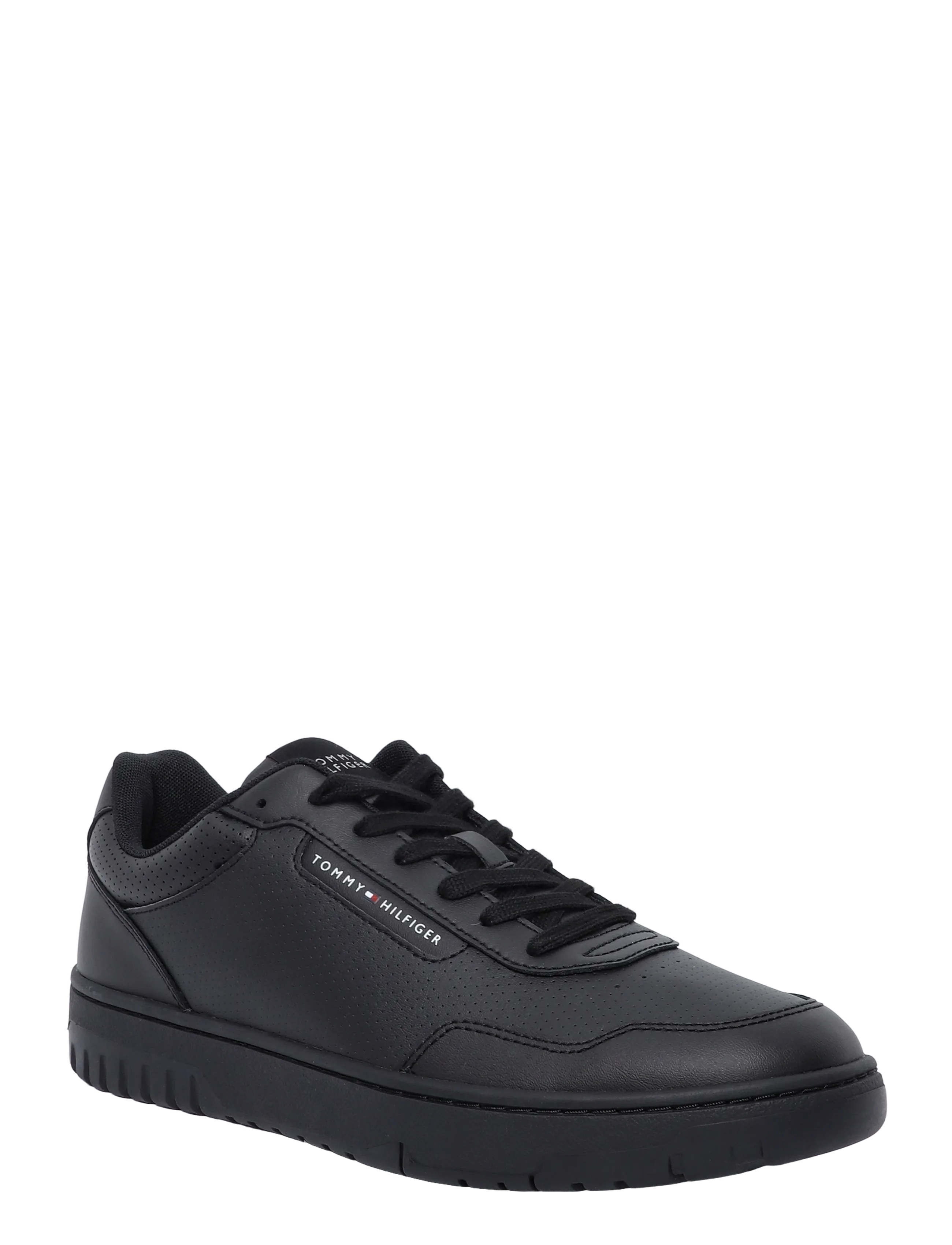 Tommy Hilfiger Th Basket Core Leather, 42, Sneakers, Schwarz - Low-top Männerswear