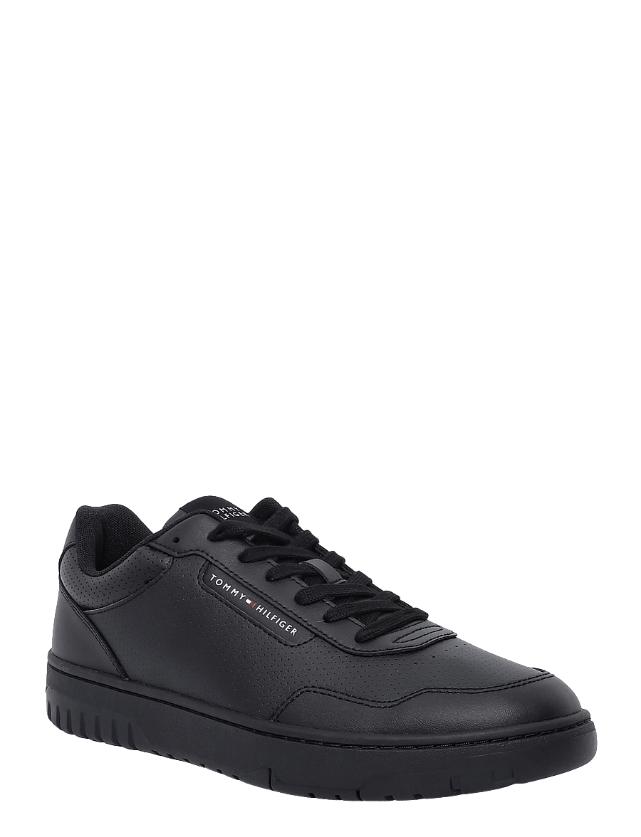 Tommy Hilfiger - TH BASKET CORE LEATHER - låga sneakers - black - 0