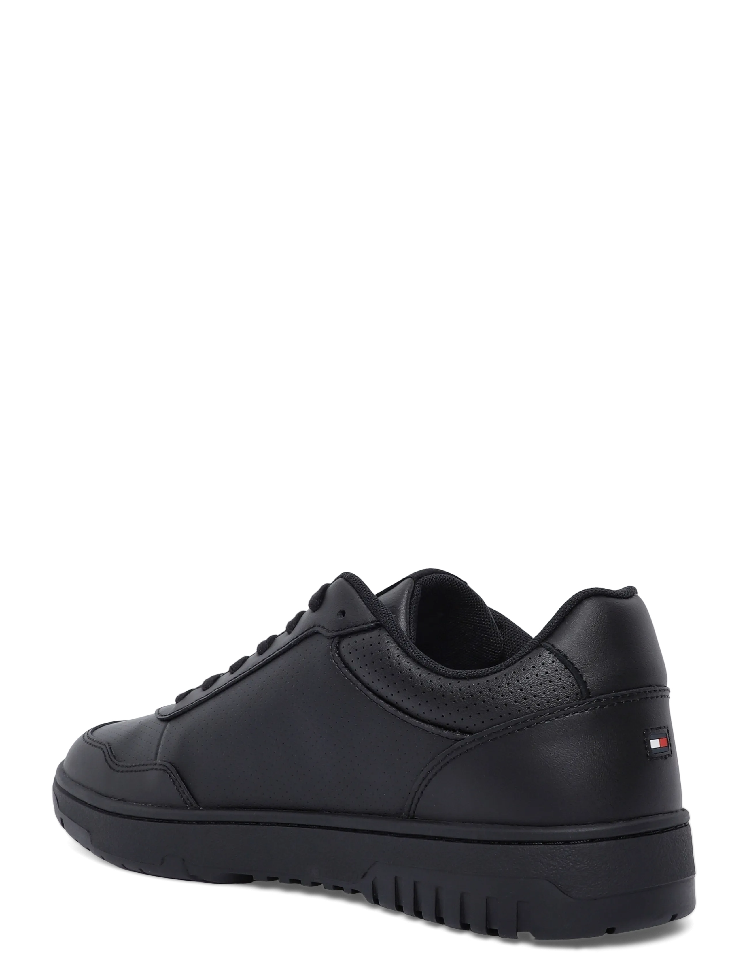Tommy Hilfiger - TH BASKET CORE LEATHER - låga sneakers - black - 1