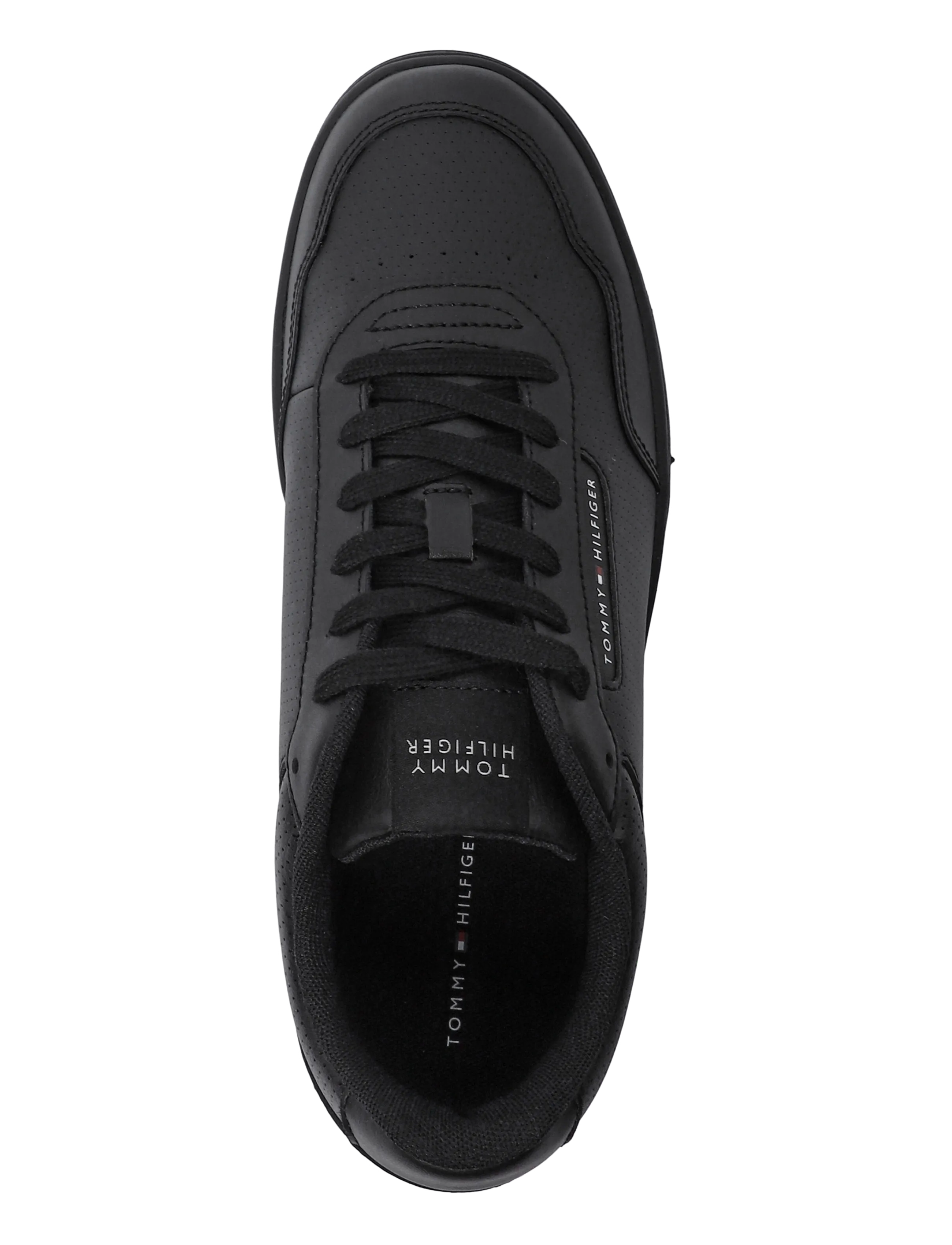 Tommy Hilfiger - TH BASKET CORE LEATHER - låga sneakers - black - 3