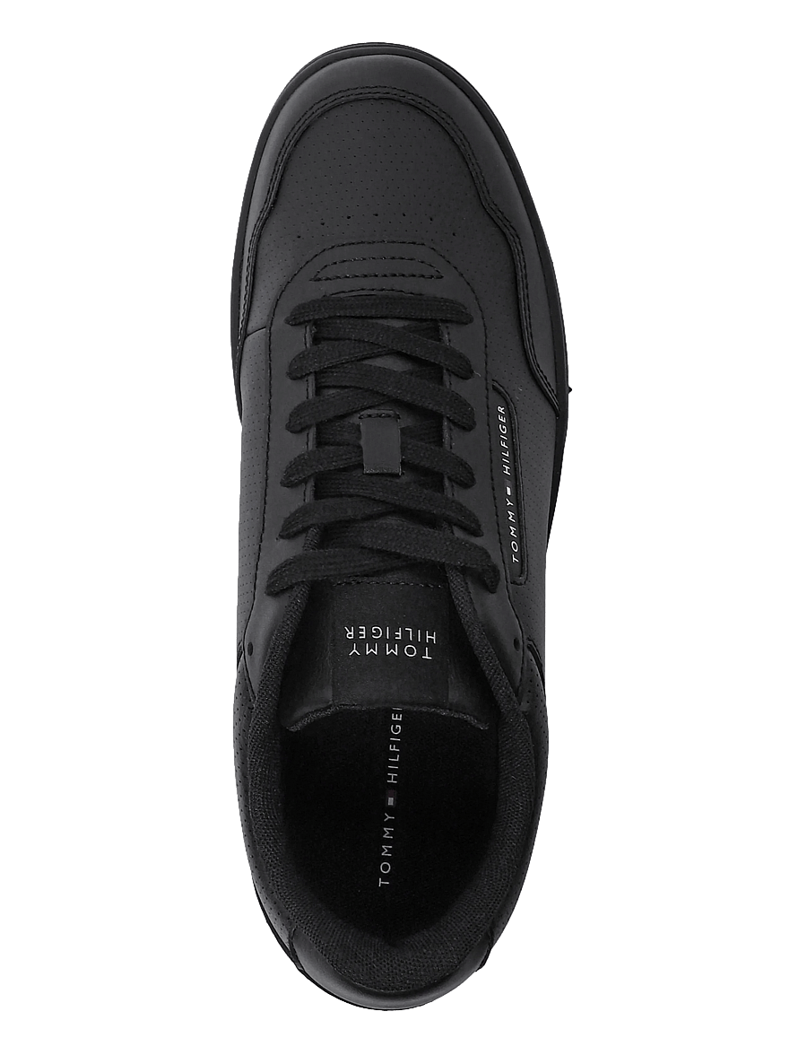 Tommy Hilfiger - TH BASKET CORE LEATHER - låga sneakers - black - 3