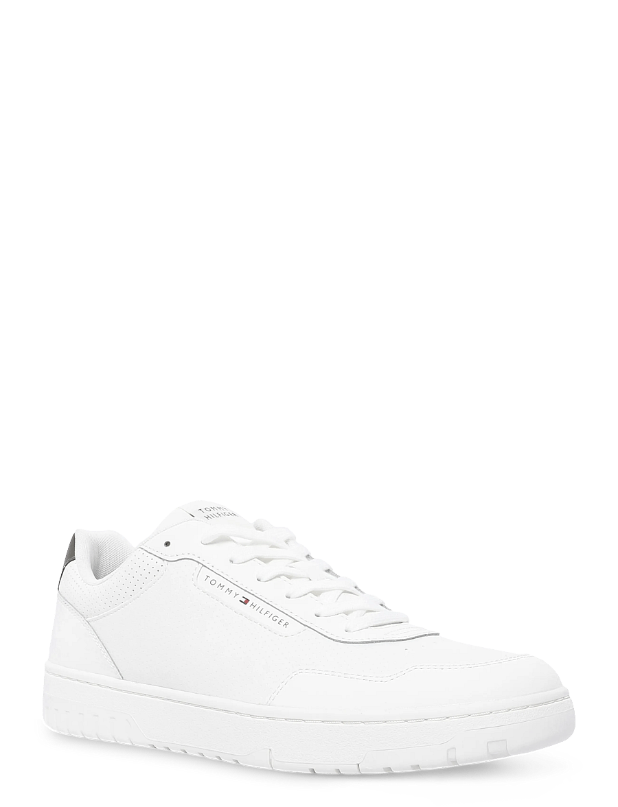 Tommy Hilfiger - TH BASKET CORE LEATHER - low tops - ecru platinum olive - 0