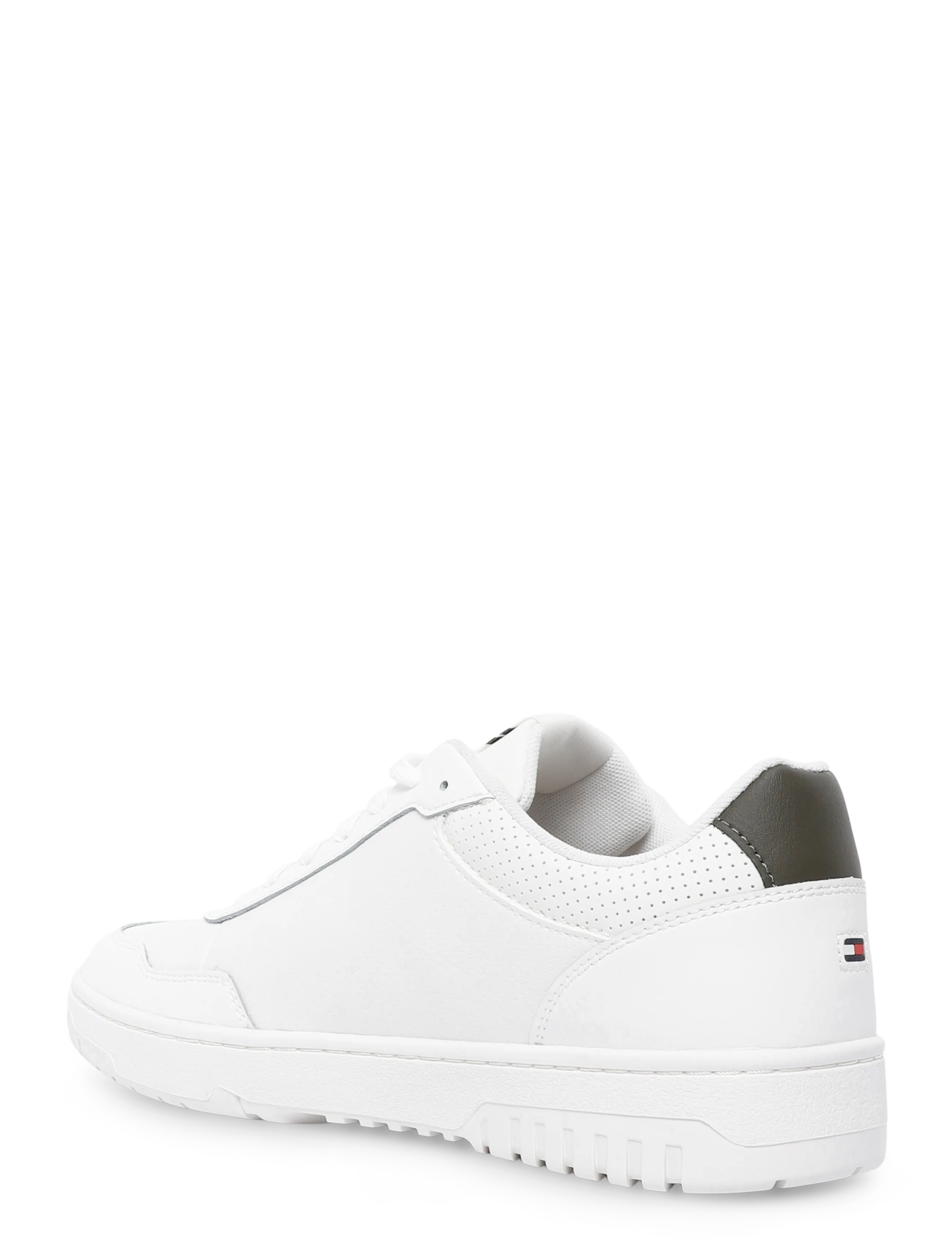 Tommy Hilfiger - TH BASKET CORE LEATHER - low tops - ecru platinum olive - 1
