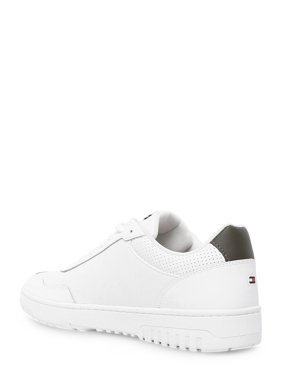 Tommy Hilfiger - TH BASKET CORE LEATHER - low tops - ecru platinum olive - 1
