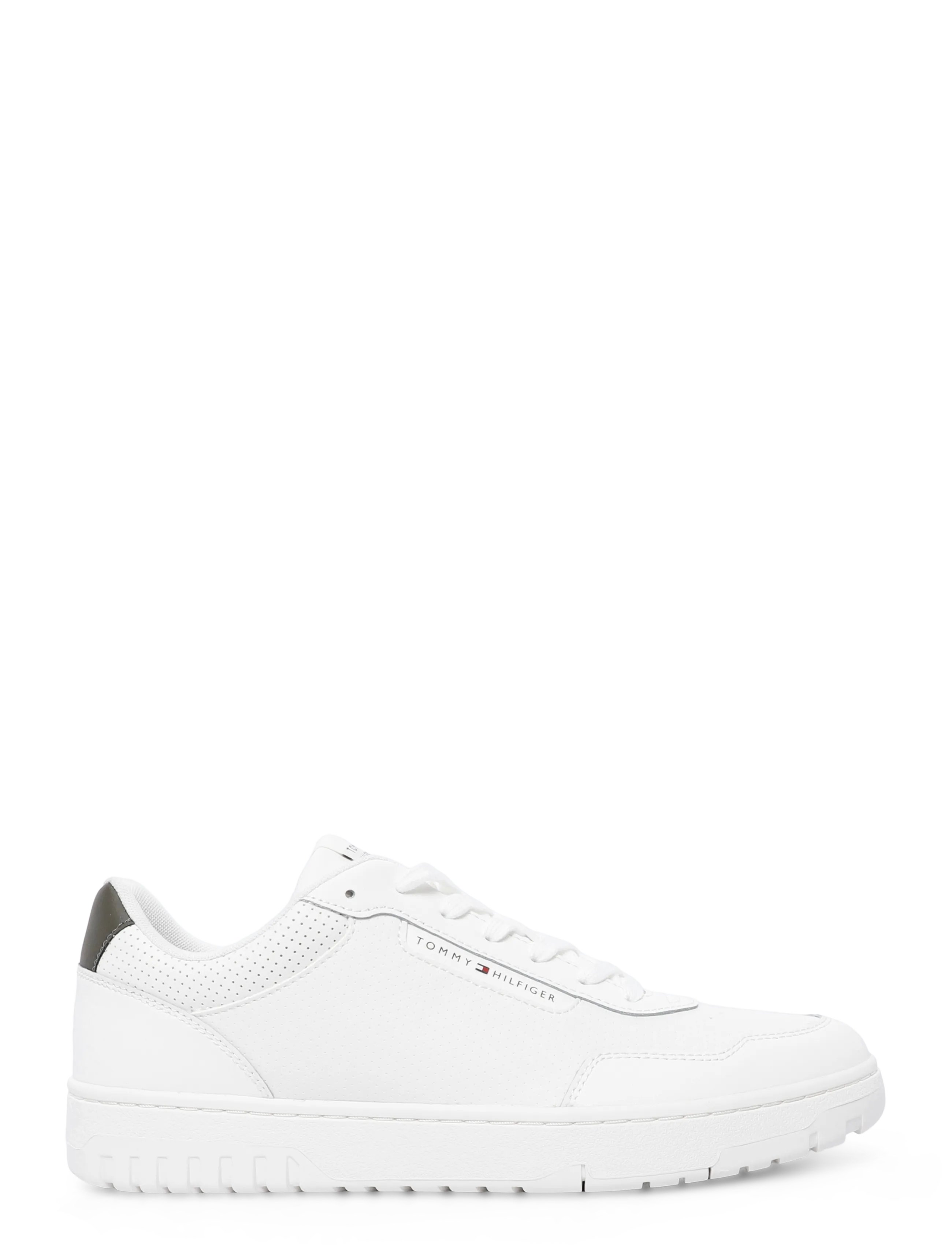 Tommy Hilfiger - TH BASKET CORE LEATHER - low tops - ecru platinum olive - 2