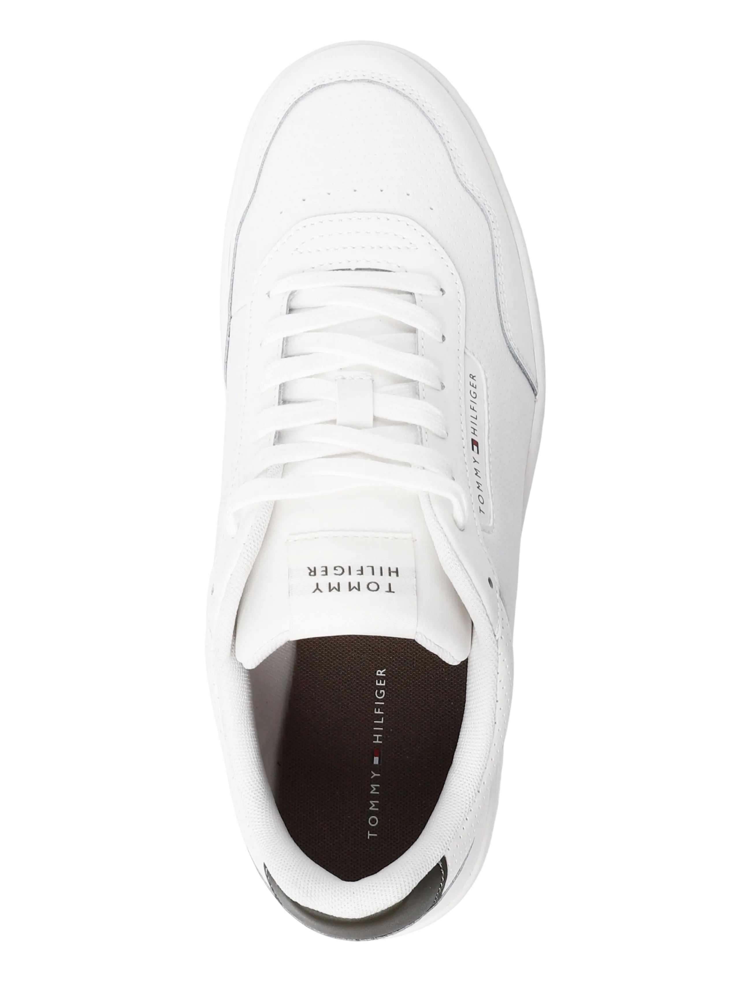 Tommy Hilfiger - TH BASKET CORE LEATHER - low tops - ecru platinum olive - 3
