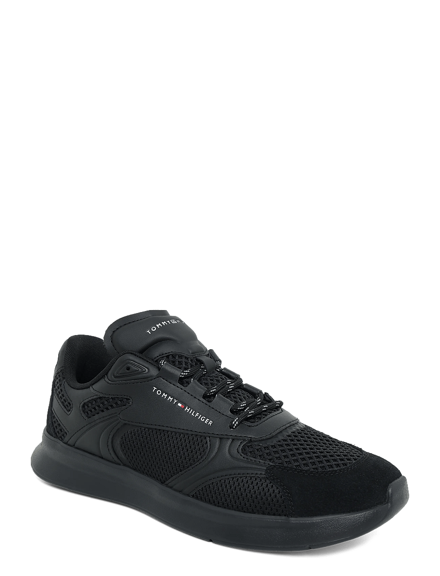 Tommy Hilfiger - LIGHTWEIGHT RUNNER MONOCOLOR - lave sneakers - black - 0