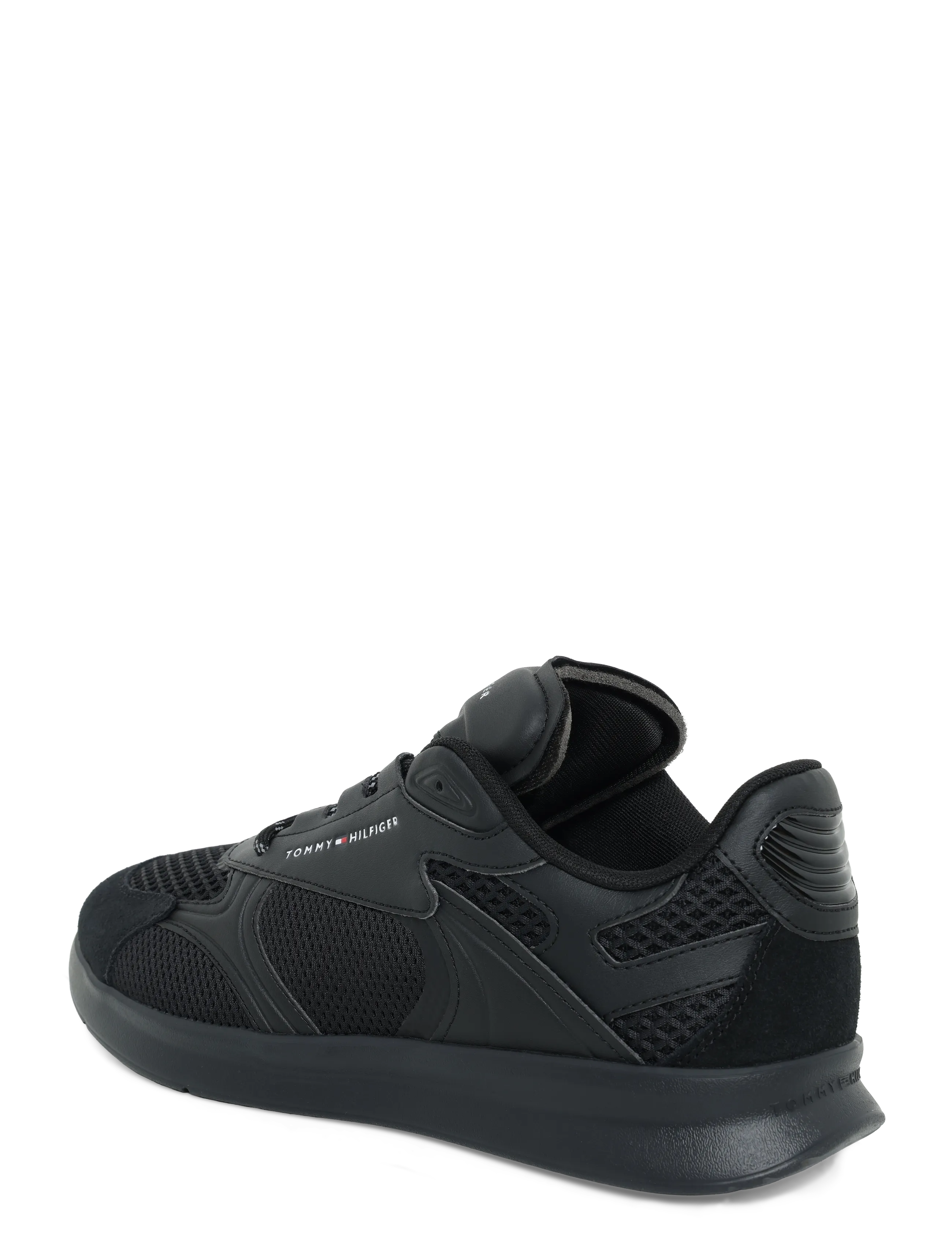 Tommy Hilfiger - LIGHTWEIGHT RUNNER MONOCOLOR - låga sneakers - black - 1