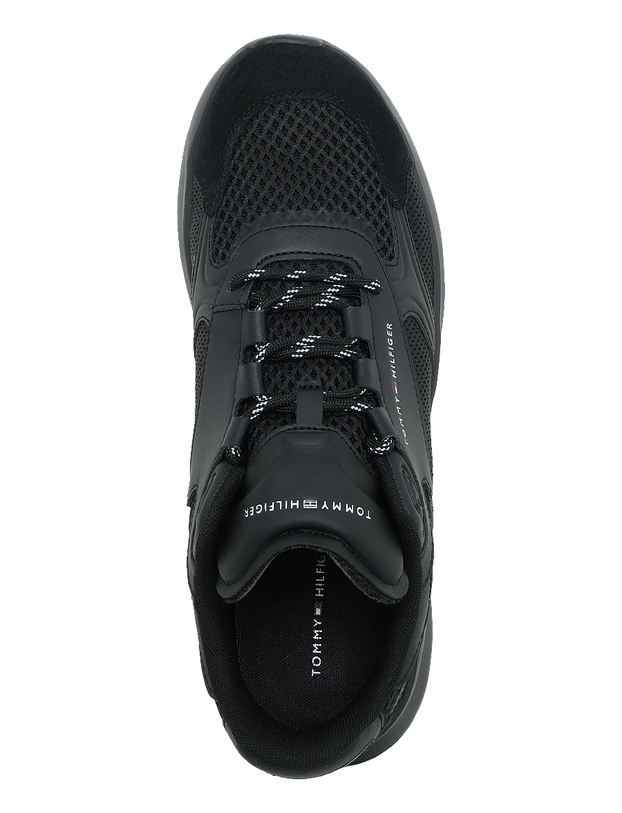 Tommy Hilfiger - LIGHTWEIGHT RUNNER MONOCOLOR - lave sneakers - black - 3