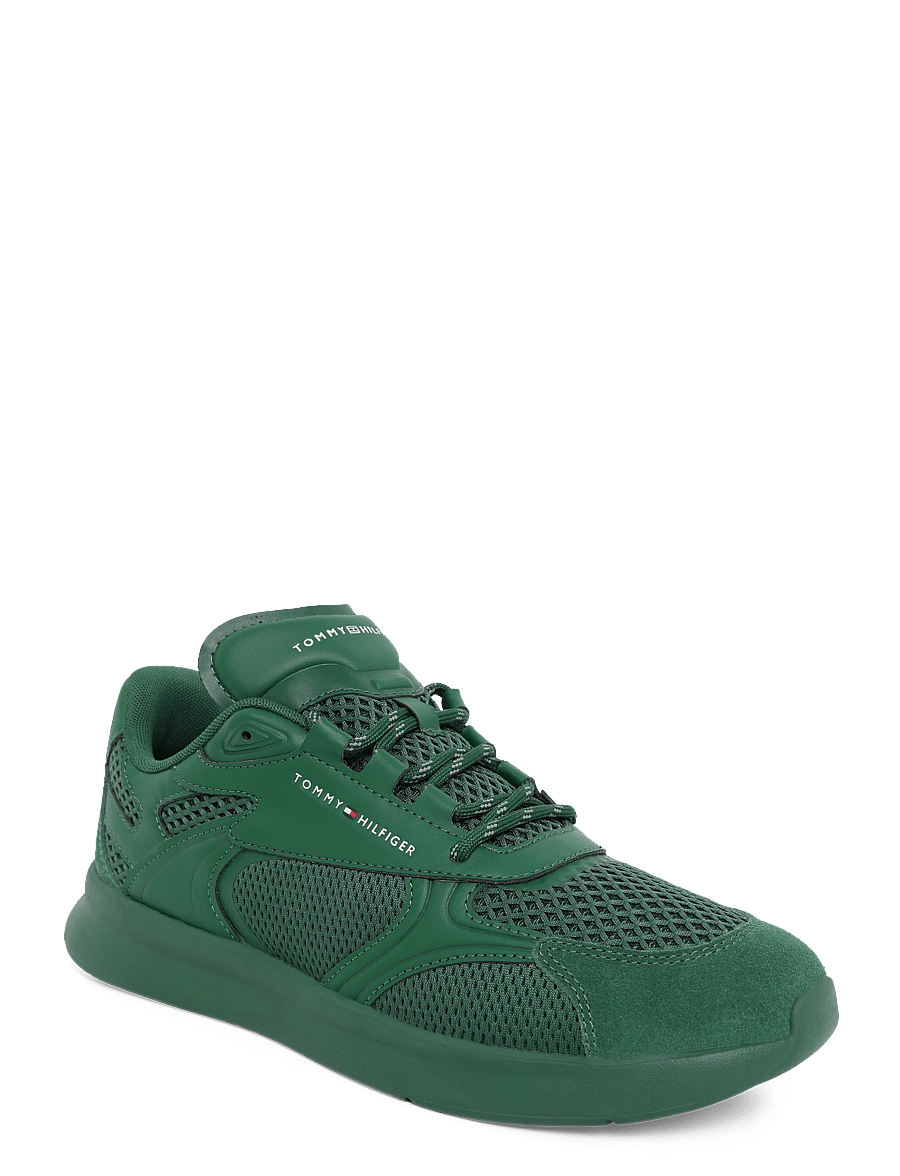 Tommy Hilfiger - LIGHTWEIGHT RUNNER MONOCOLOR - lave sneakers - street green - 0