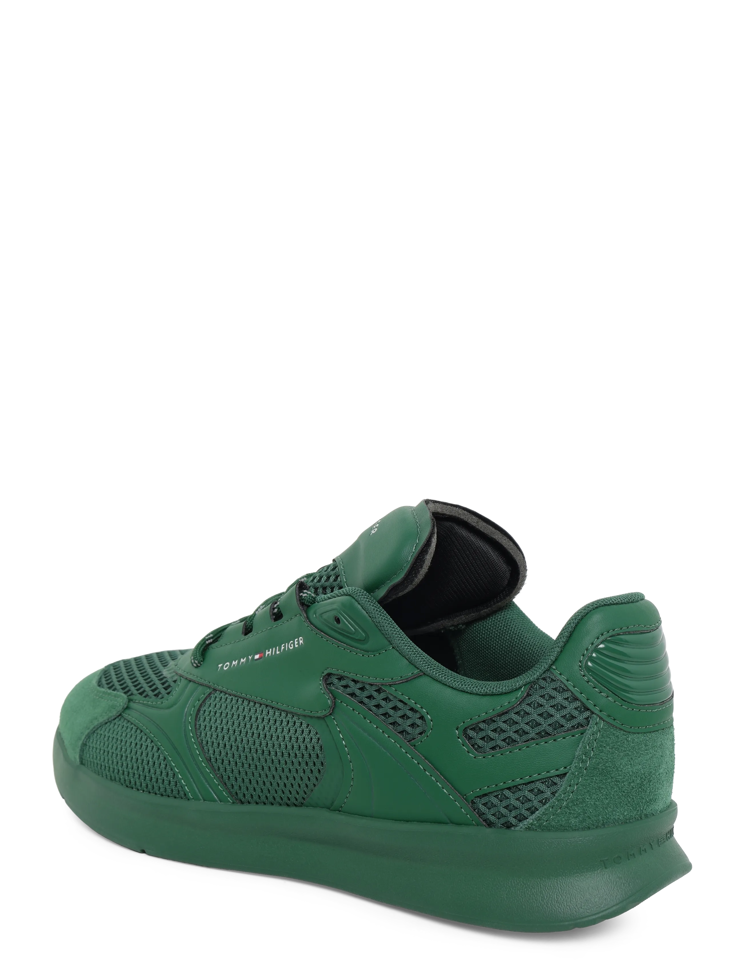 Tommy Hilfiger - LIGHTWEIGHT RUNNER MONOCOLOR - lave sneakers - street green - 1