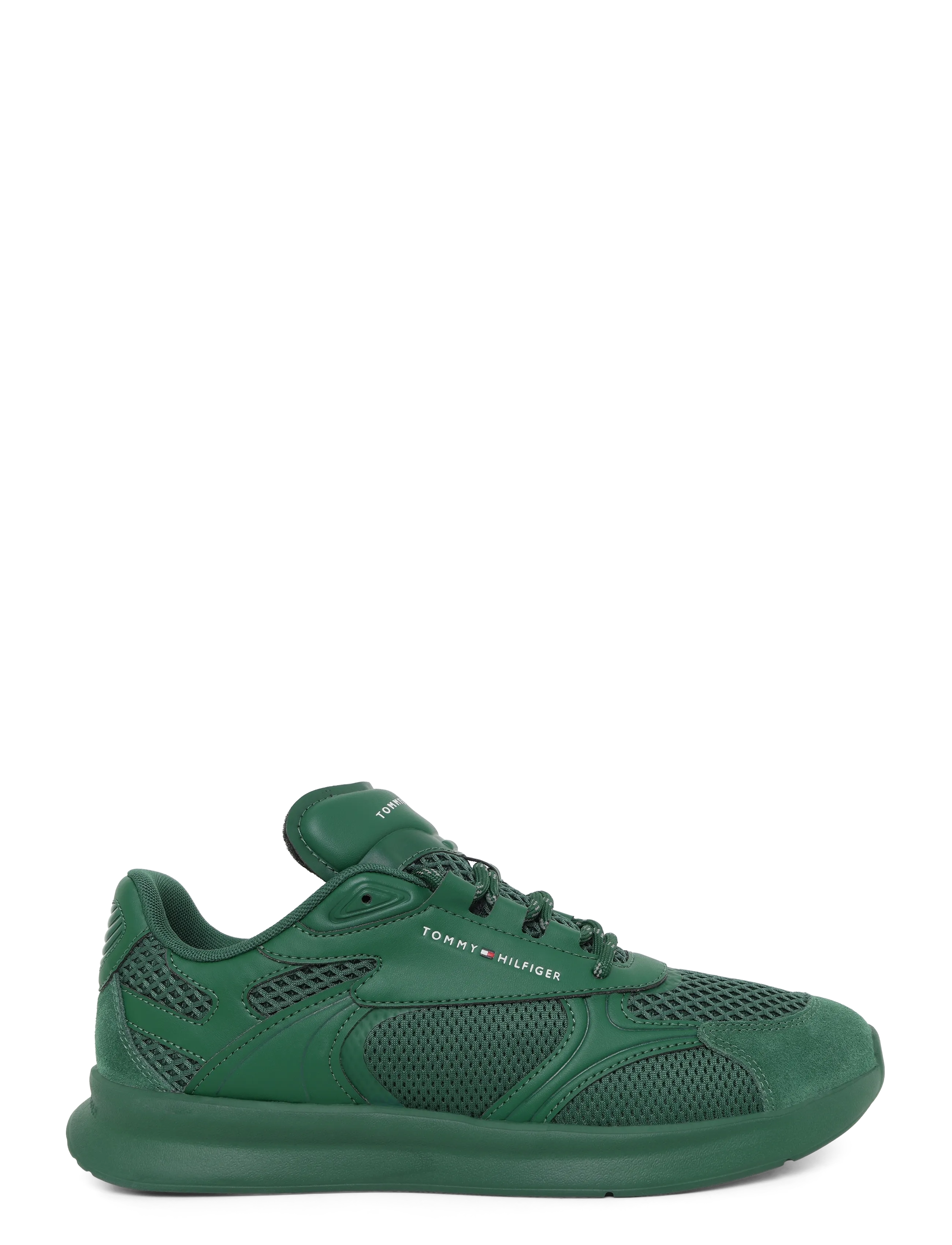Tommy Hilfiger - LIGHTWEIGHT RUNNER MONOCOLOR - lave sneakers - street green - 2