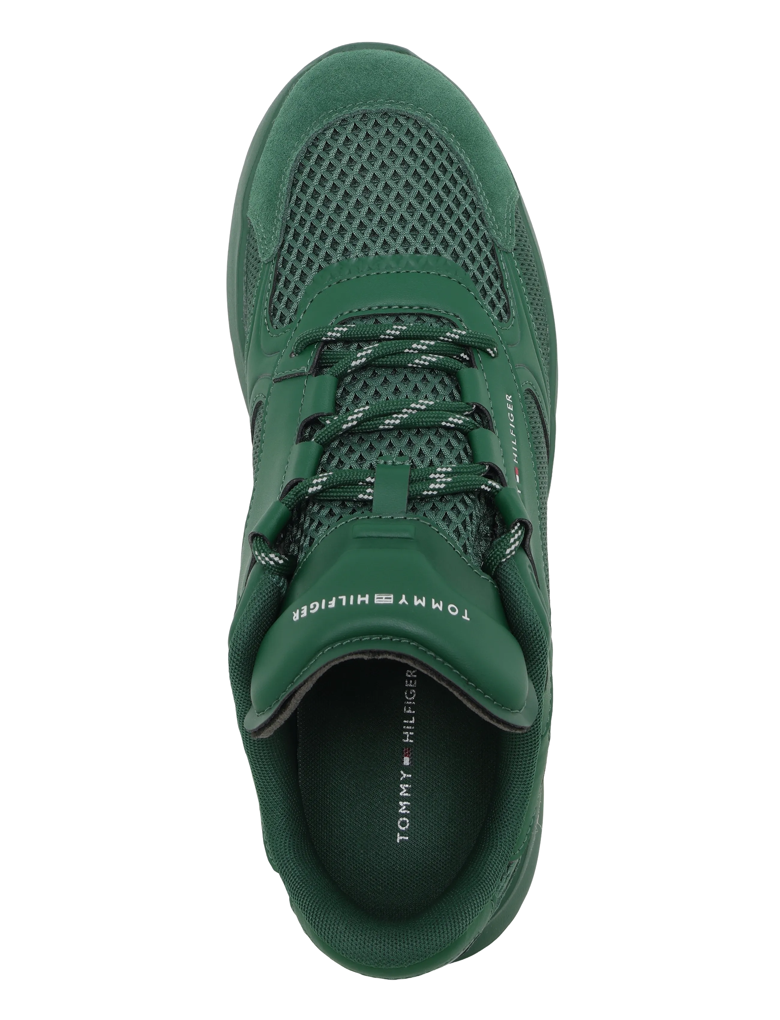 Tommy Hilfiger - LIGHTWEIGHT RUNNER MONOCOLOR - lave sneakers - street green - 3