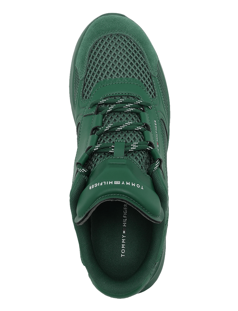 Tommy Hilfiger - LIGHTWEIGHT RUNNER MONOCOLOR - lave sneakers - street green - 3