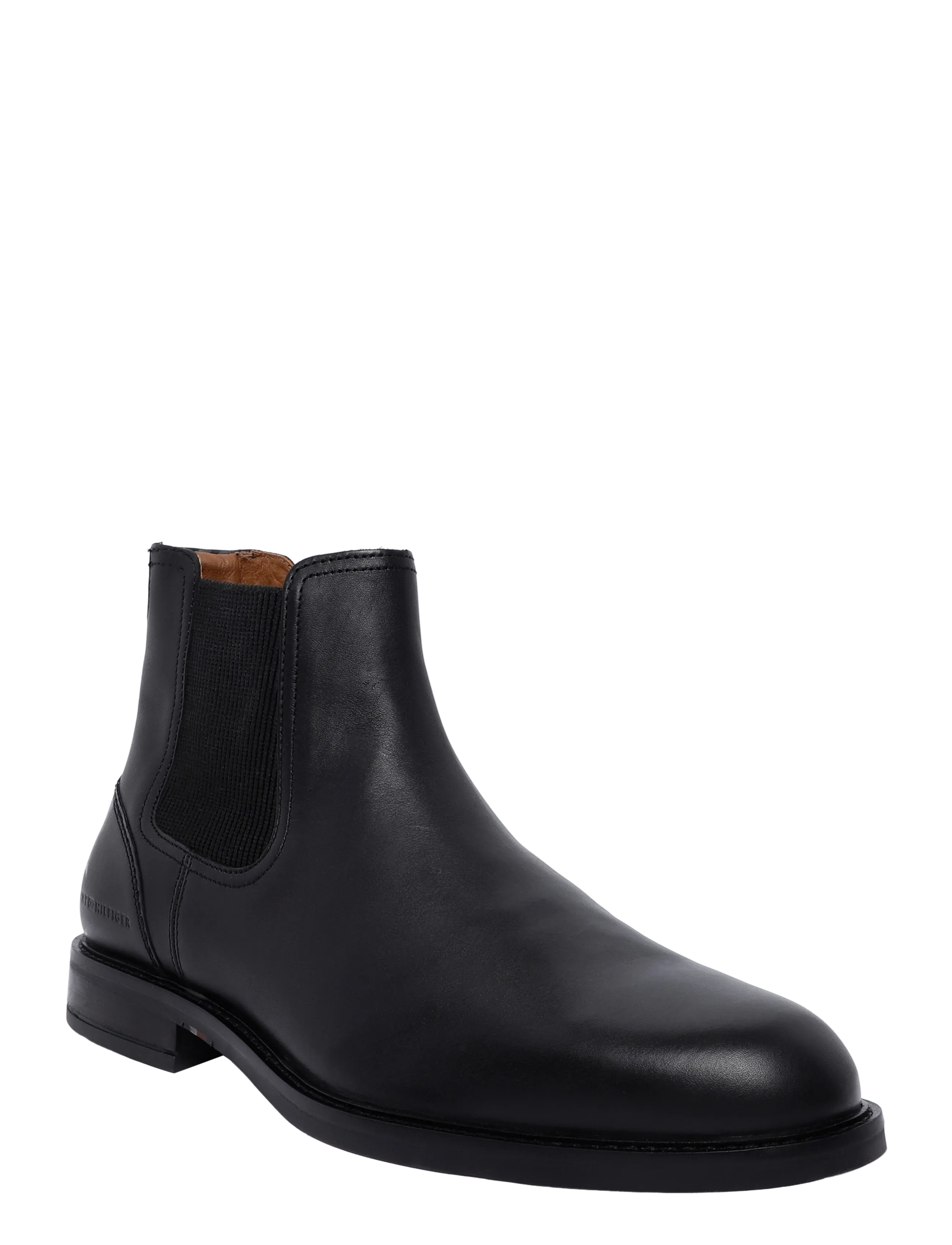 Tommy Hilfiger Corporate Dressy Lth Chelsea, 46, Boots, Schwarz - Chelsea Männerswear