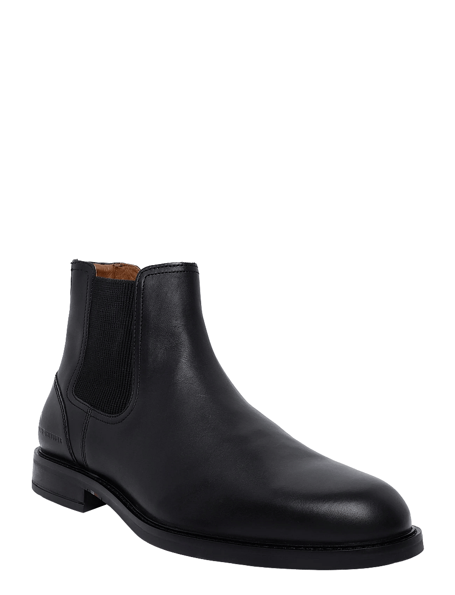 Tommy Hilfiger - CORPORATE DRESSY LTH CHELSEA - chelsea boots - black - 0