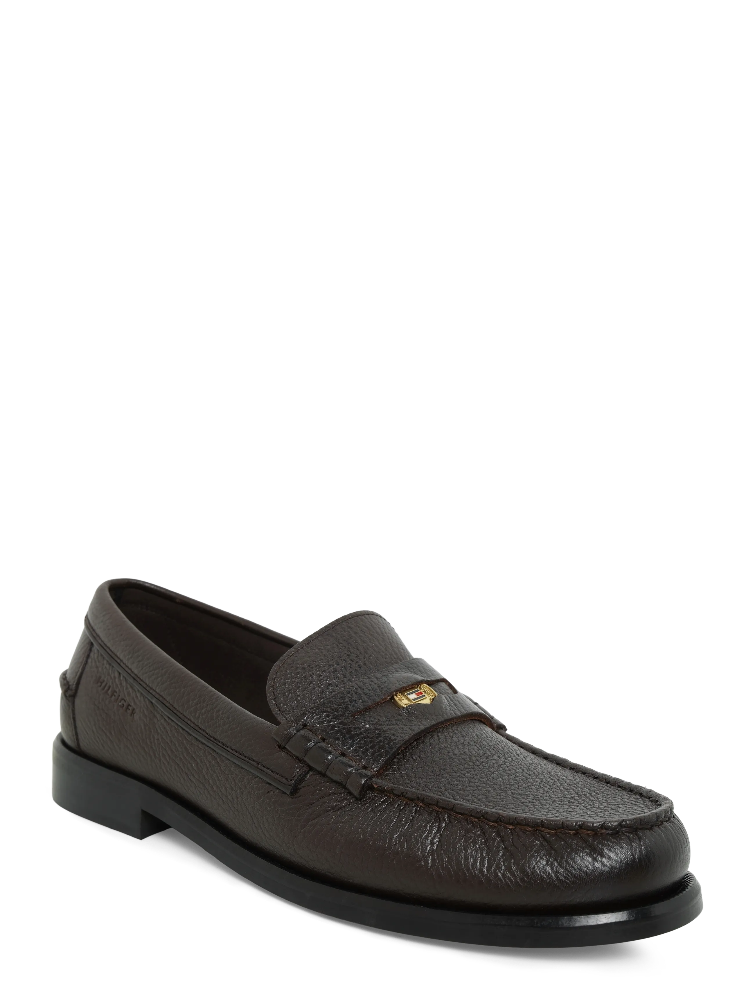 Tommy Hilfiger HILFIGER TUMBLE LTH PENNY LOAFER - Sko - COCOA / brown