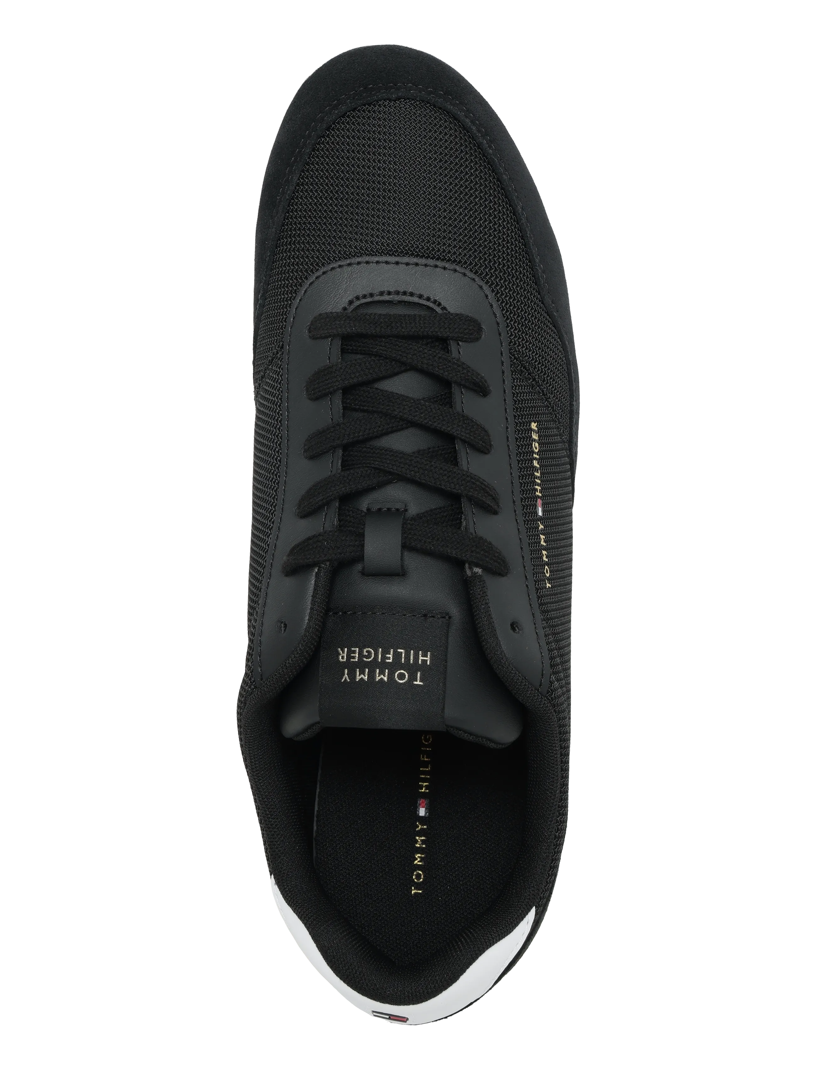 Tommy Hilfiger - LO PRO CUPSOLE NYLON SUEDE MIX - lave sneakers - black - 3