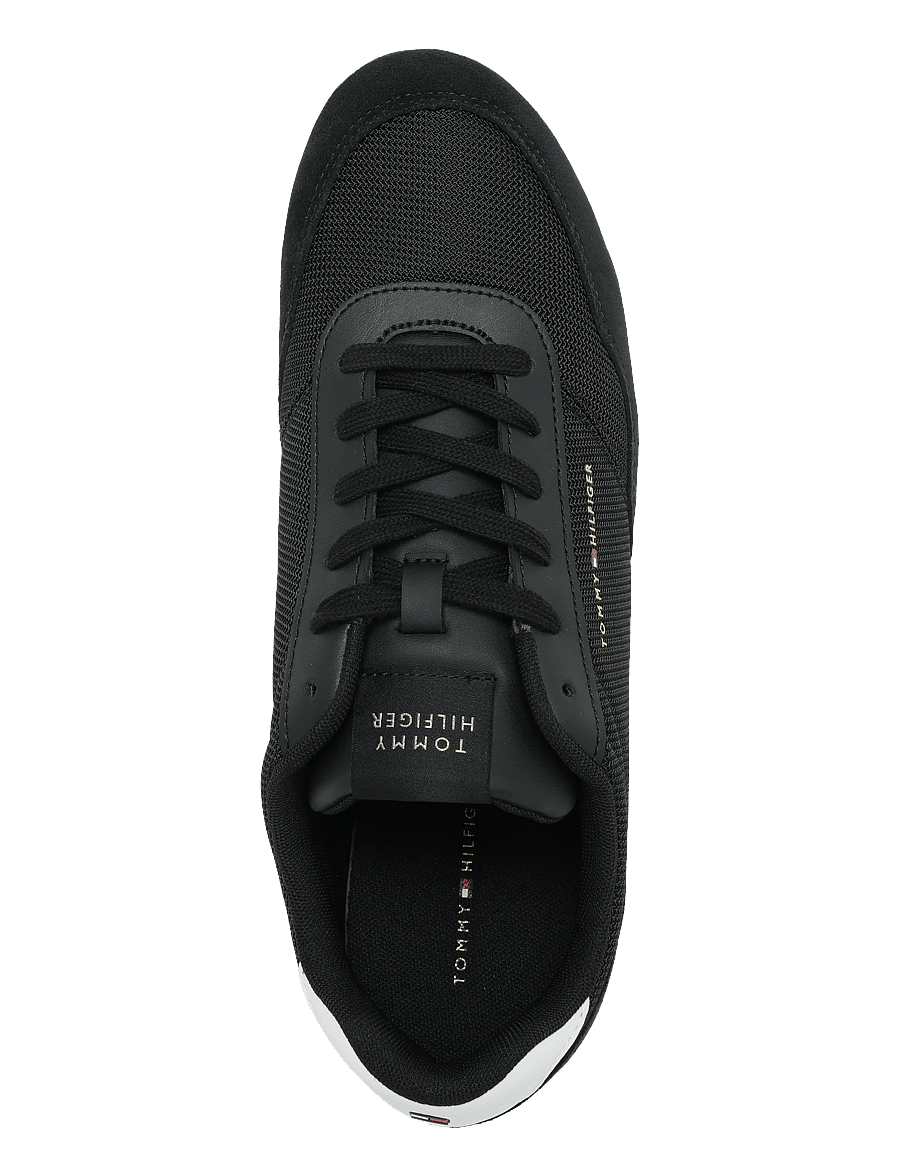 Tommy Hilfiger - LO PRO CUPSOLE NYLON SUEDE MIX - lave sneakers - black - 3