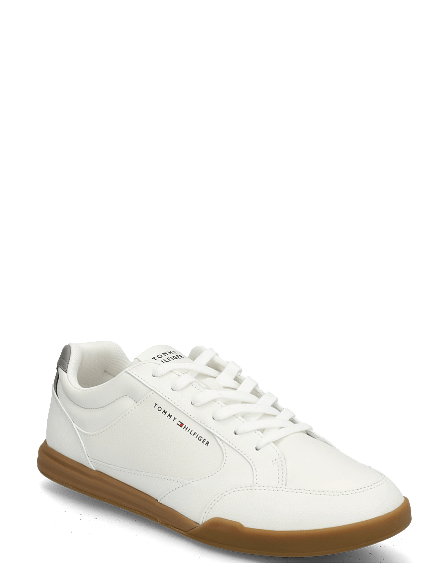 Tommy Hilfiger - LOW PRO CUPSOLE PERF LEATHER - låga sneakers - ecru universal grey - 0