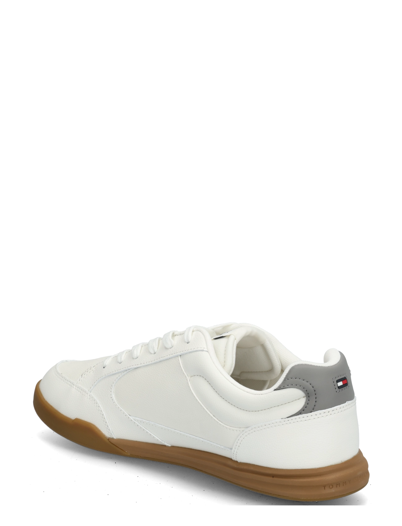 Tommy Hilfiger - LOW PRO CUPSOLE  PERF LEATHER - låga sneakers - ecru universal grey - 1